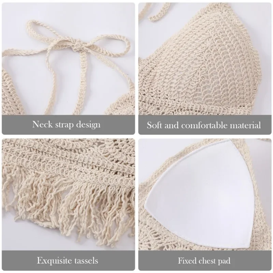 Coastal Breeze Crochet Halter Top