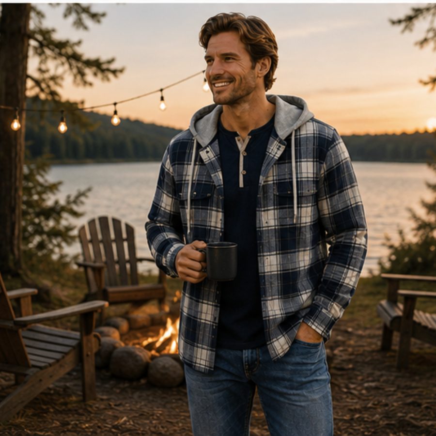 The Timber Trail Hooded Flannel for Men