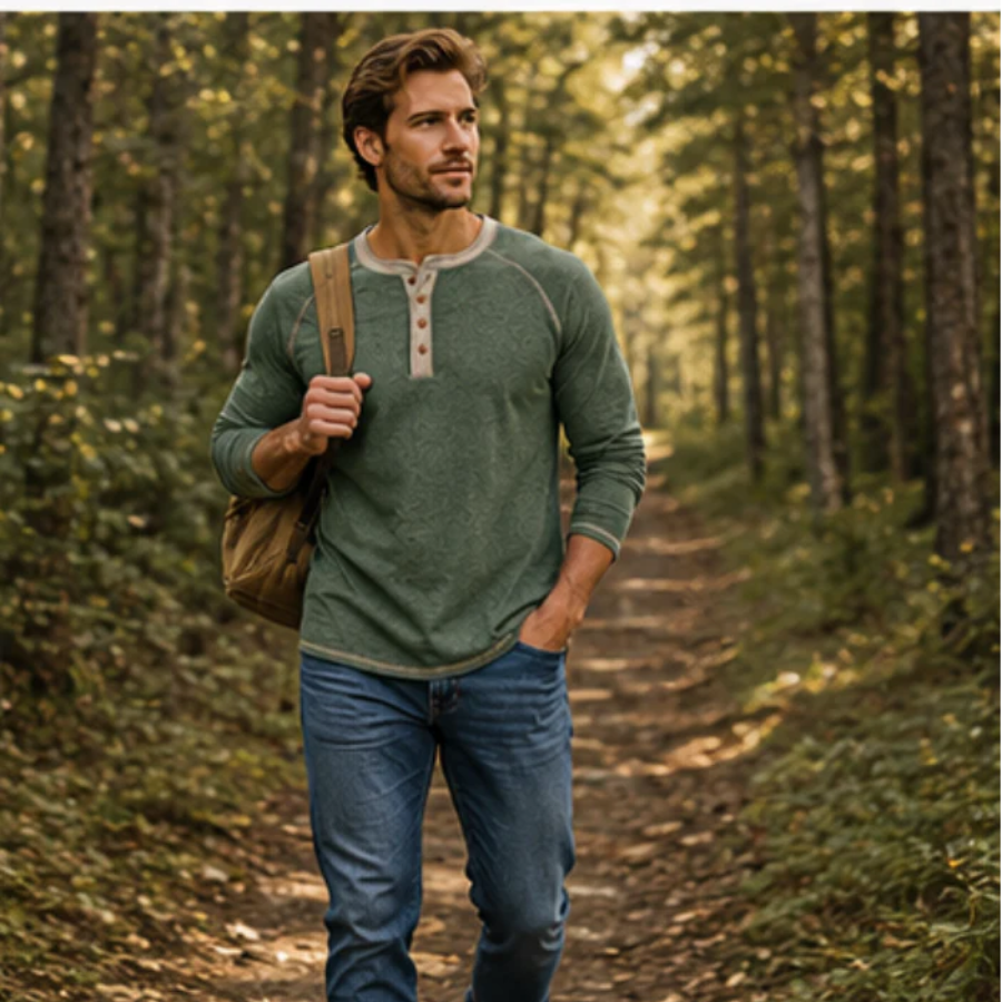 The Ridgeline Henley Long sleeve for Men