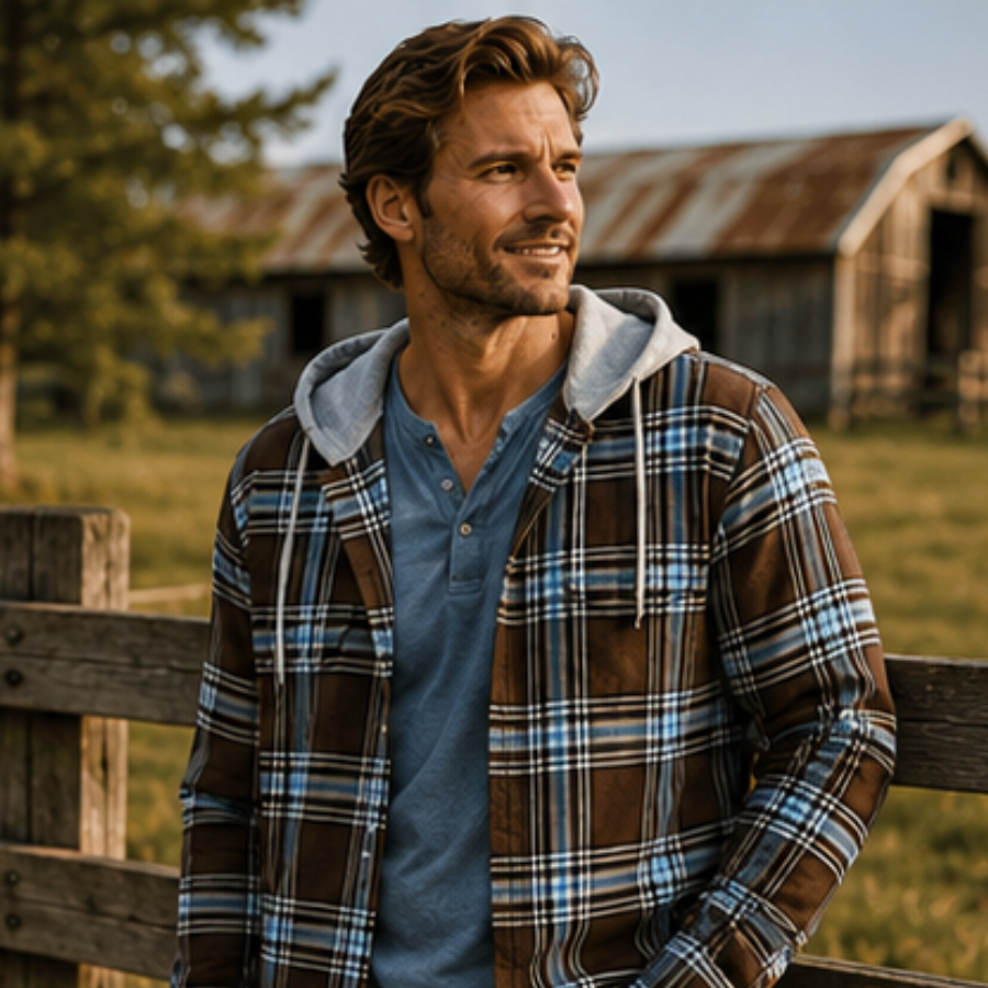 The Timber Trail Hooded Flannel for Men