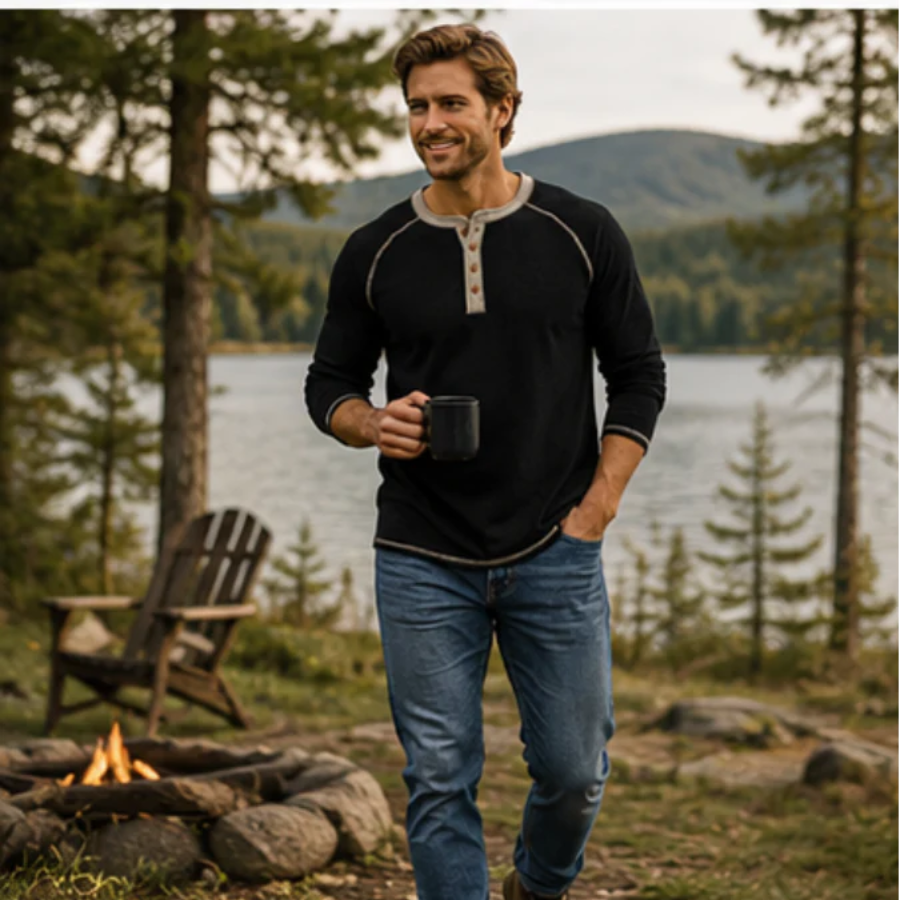 The Ridgeline Henley Long sleeve for Men