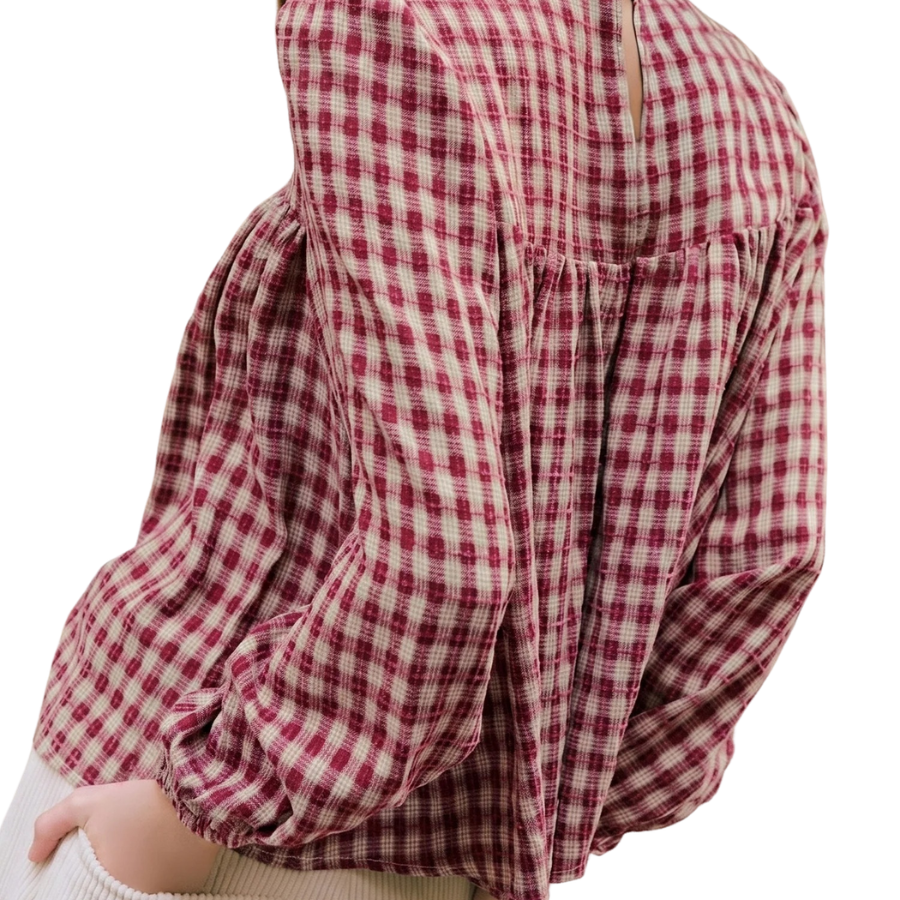 The Orchard Plaid Blouse