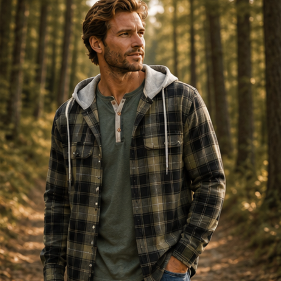 The Timber Trail Hooded Flannel for Men