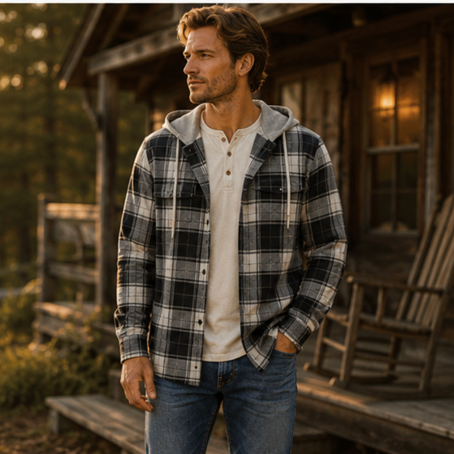 The Timber Trail Hooded Flannel for Men