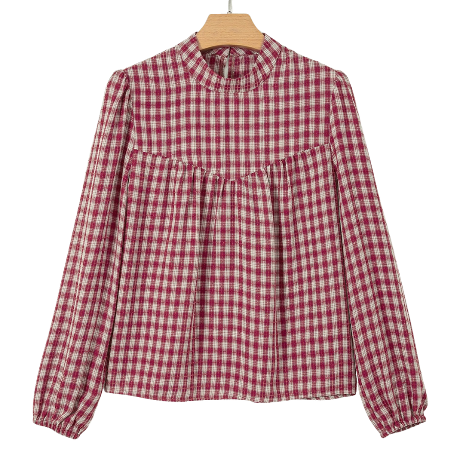 The Orchard Plaid Blouse