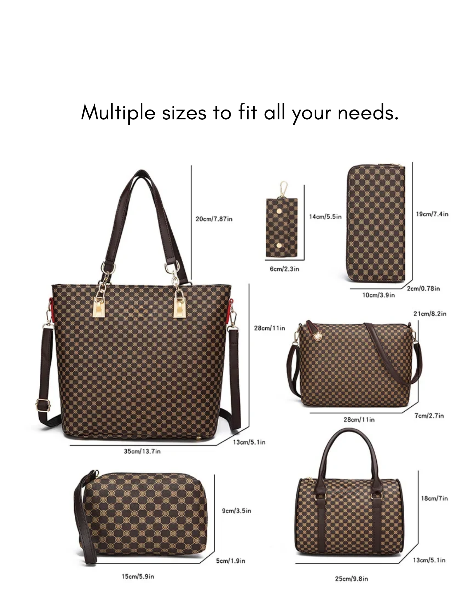 The Heritage Handbag Collection | 6-Piece Coordinated Bag Set