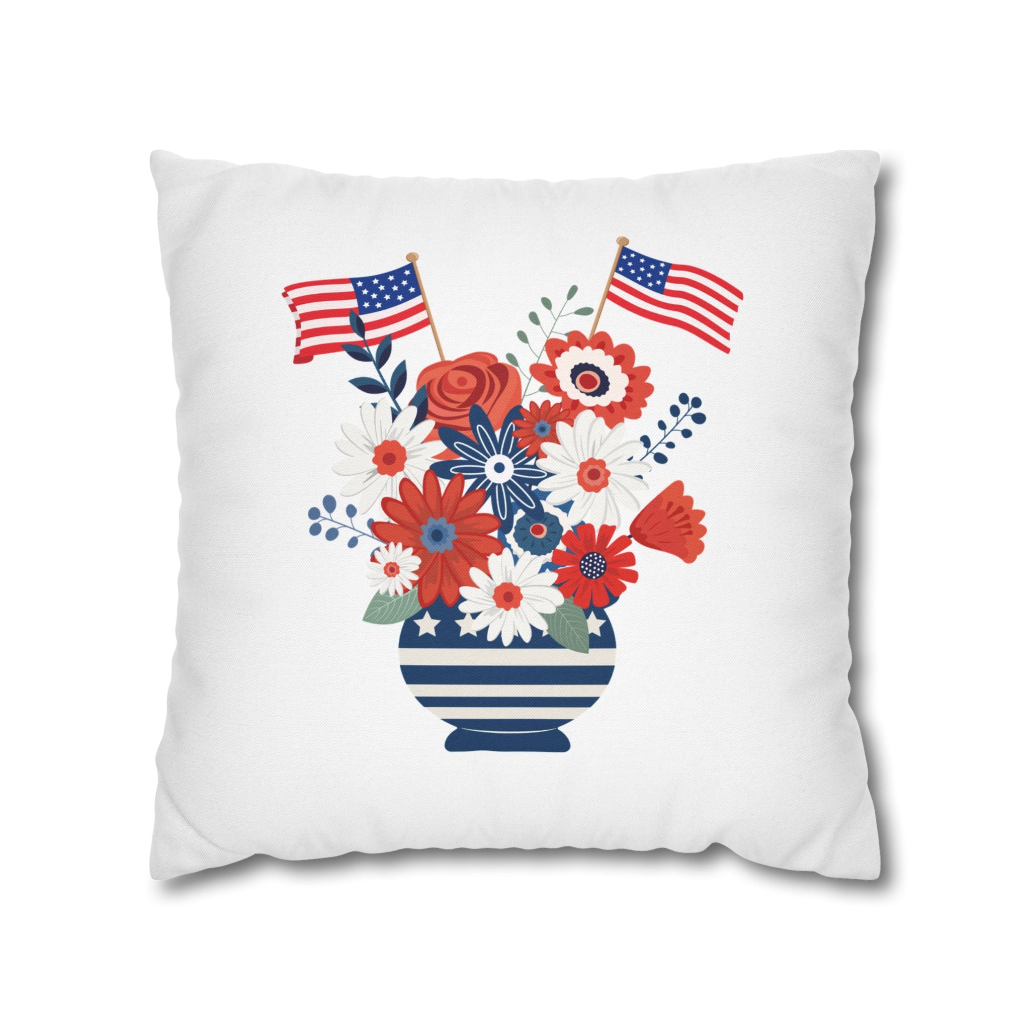Spun Polyester Square Pillowcase