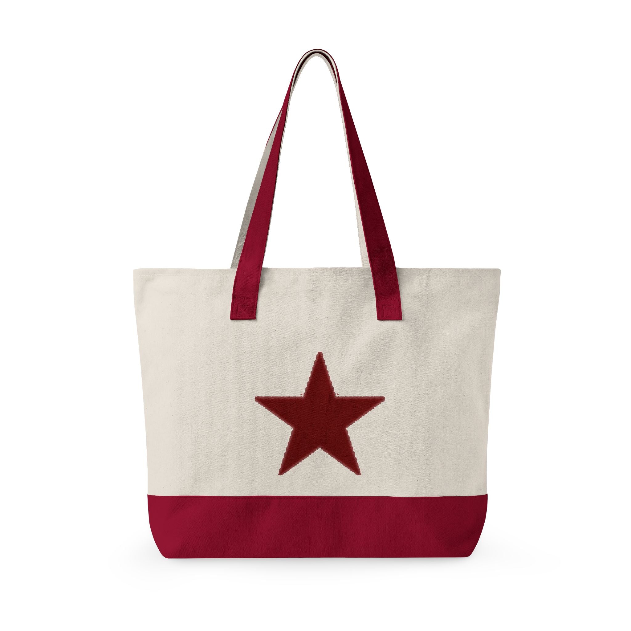 'Mom' Quilted Zippered Canvas Tote Bag – Durable Mom Bag for Mother's Day
