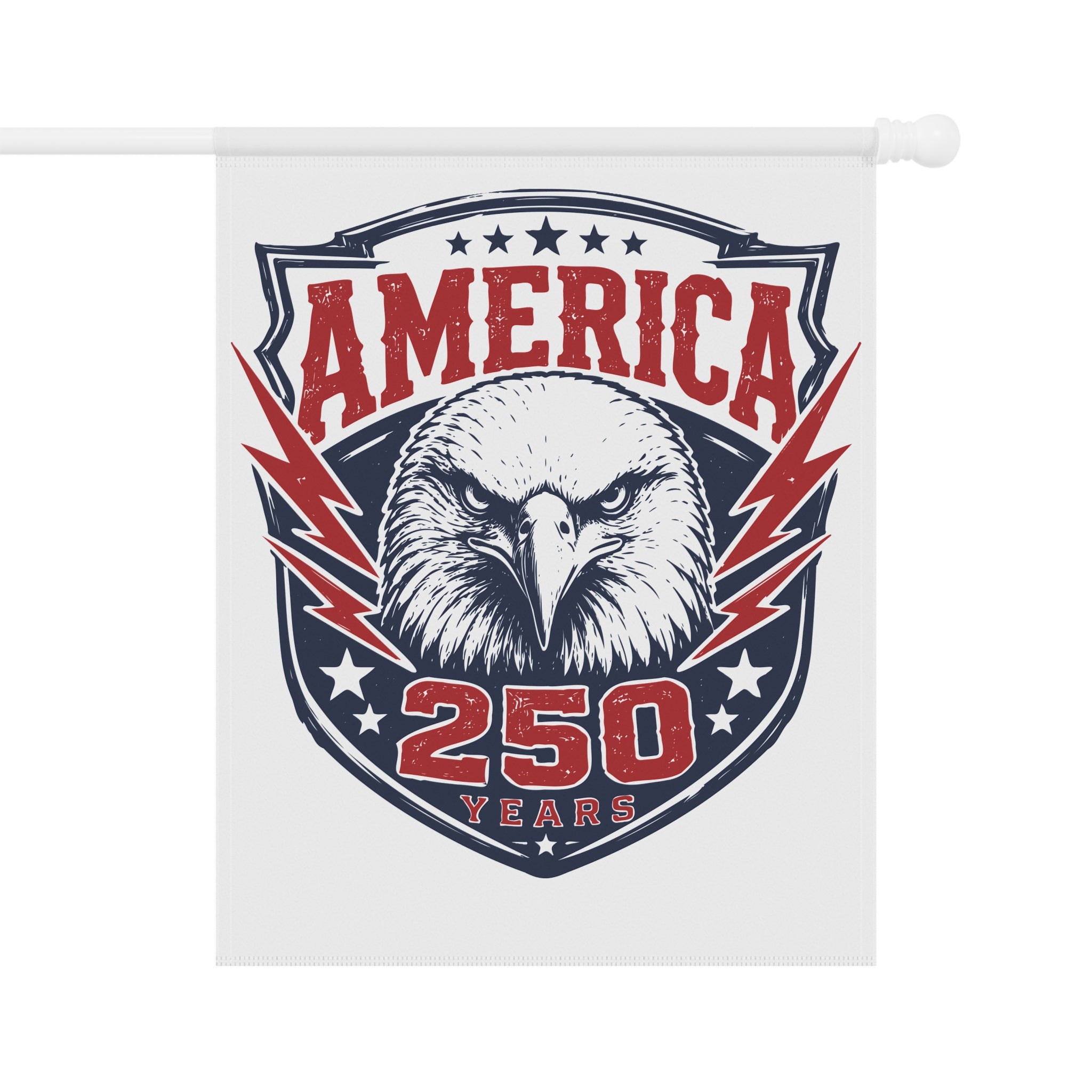 America 250 Eagle Garden Flag - Patriotic 250 Years Outdoor House Banner