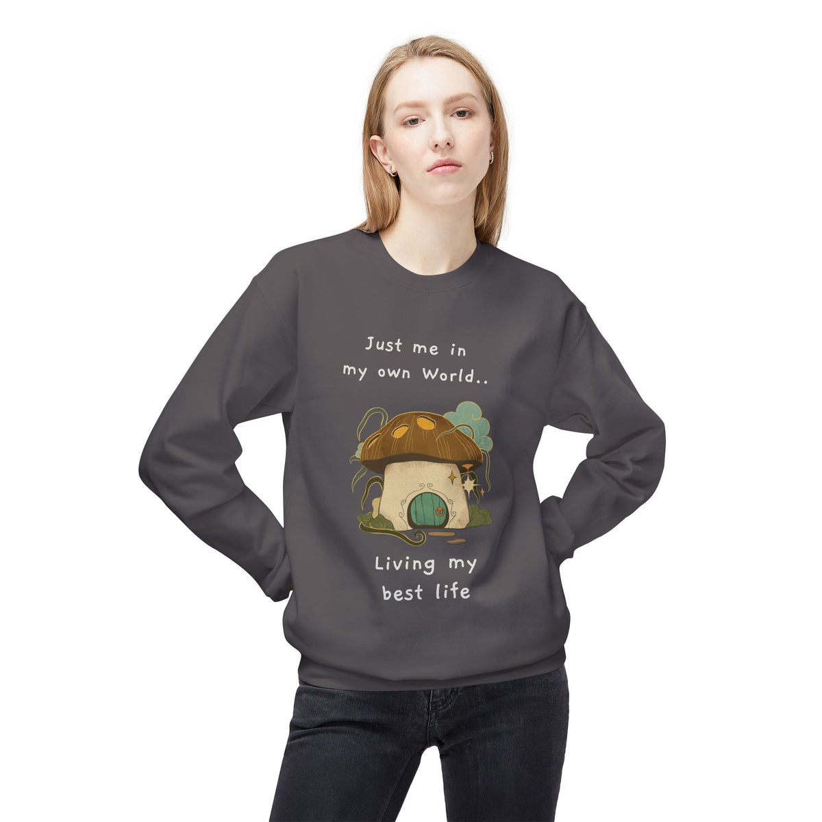 Cozy Mushroom House Sweatshirt — Crewneck