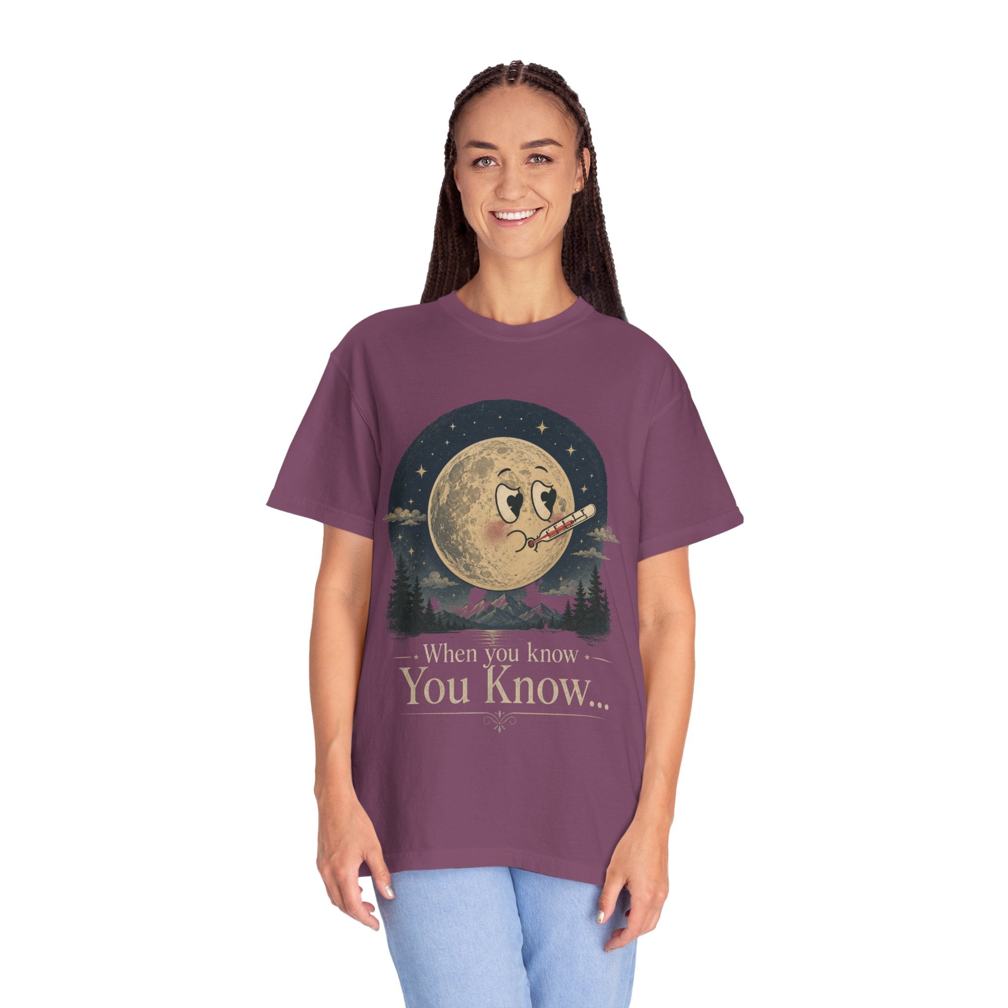 Moonlit Retro Tee — 'When You Know... You Know' Graphic T-Shirt