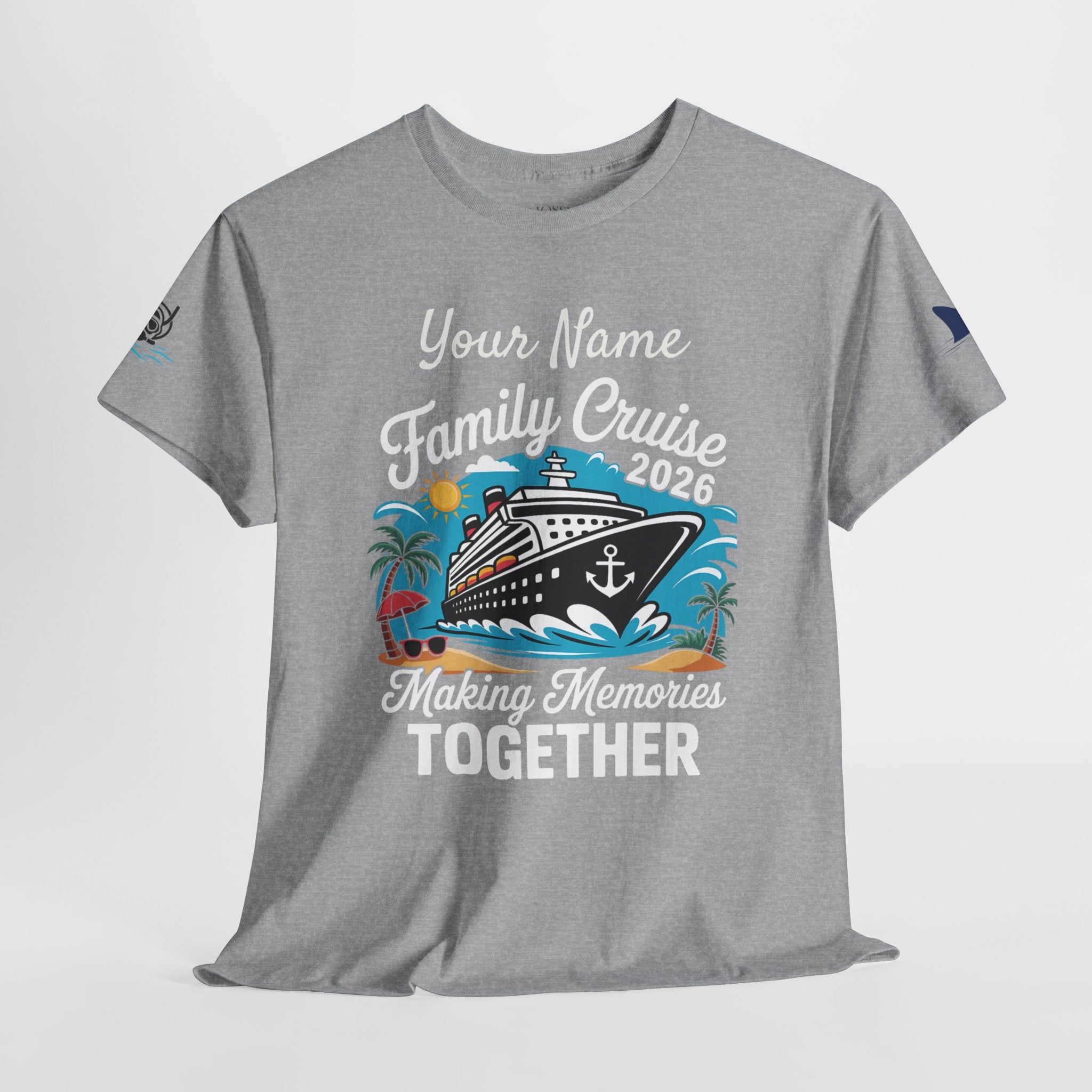 Family Cruise T‑Shirt — Customizable 'Making Memories Together' Cruise Vacation Tee