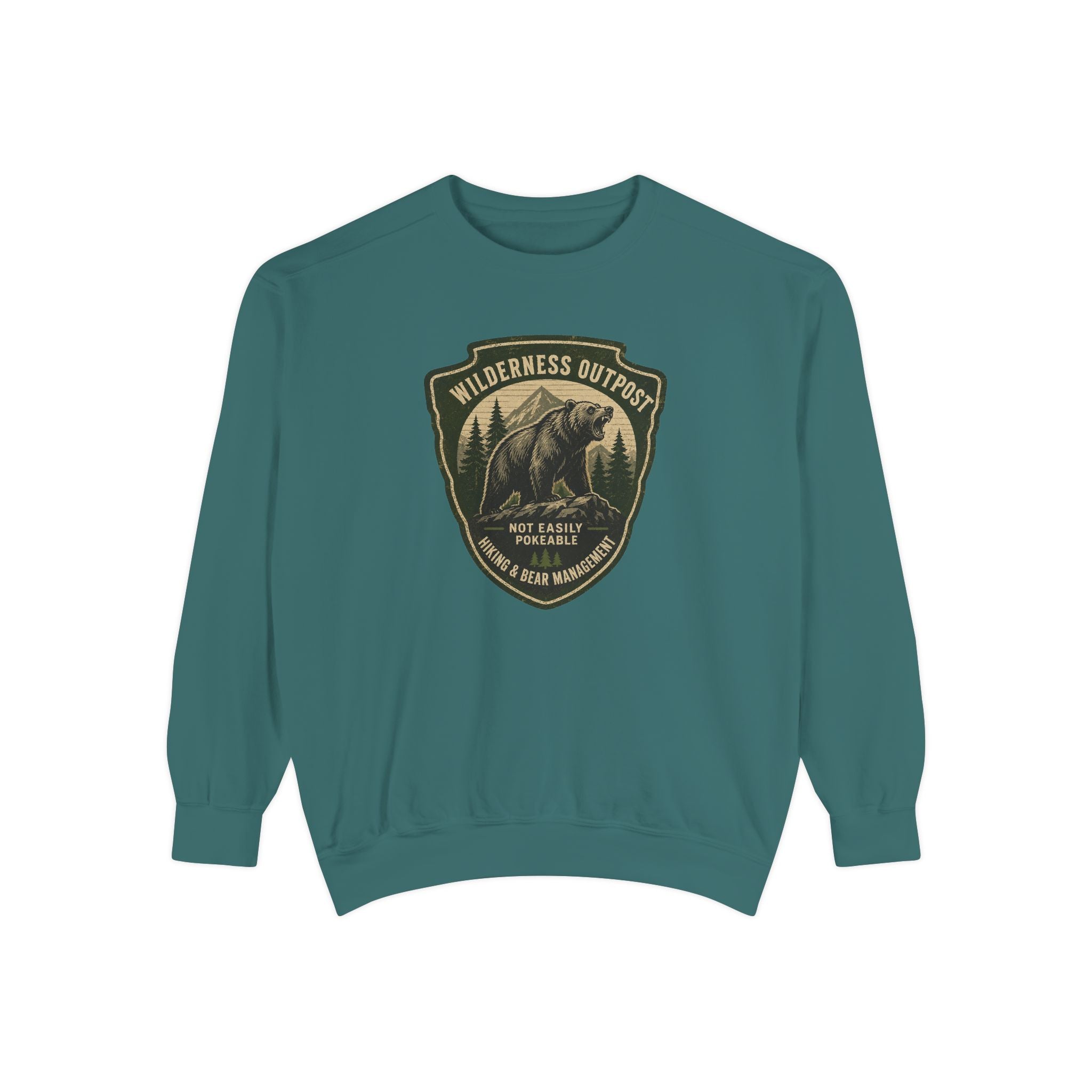 Wilderness Outfitters Bear Patch Sweatshirt — Outdoor Camping Crewneck