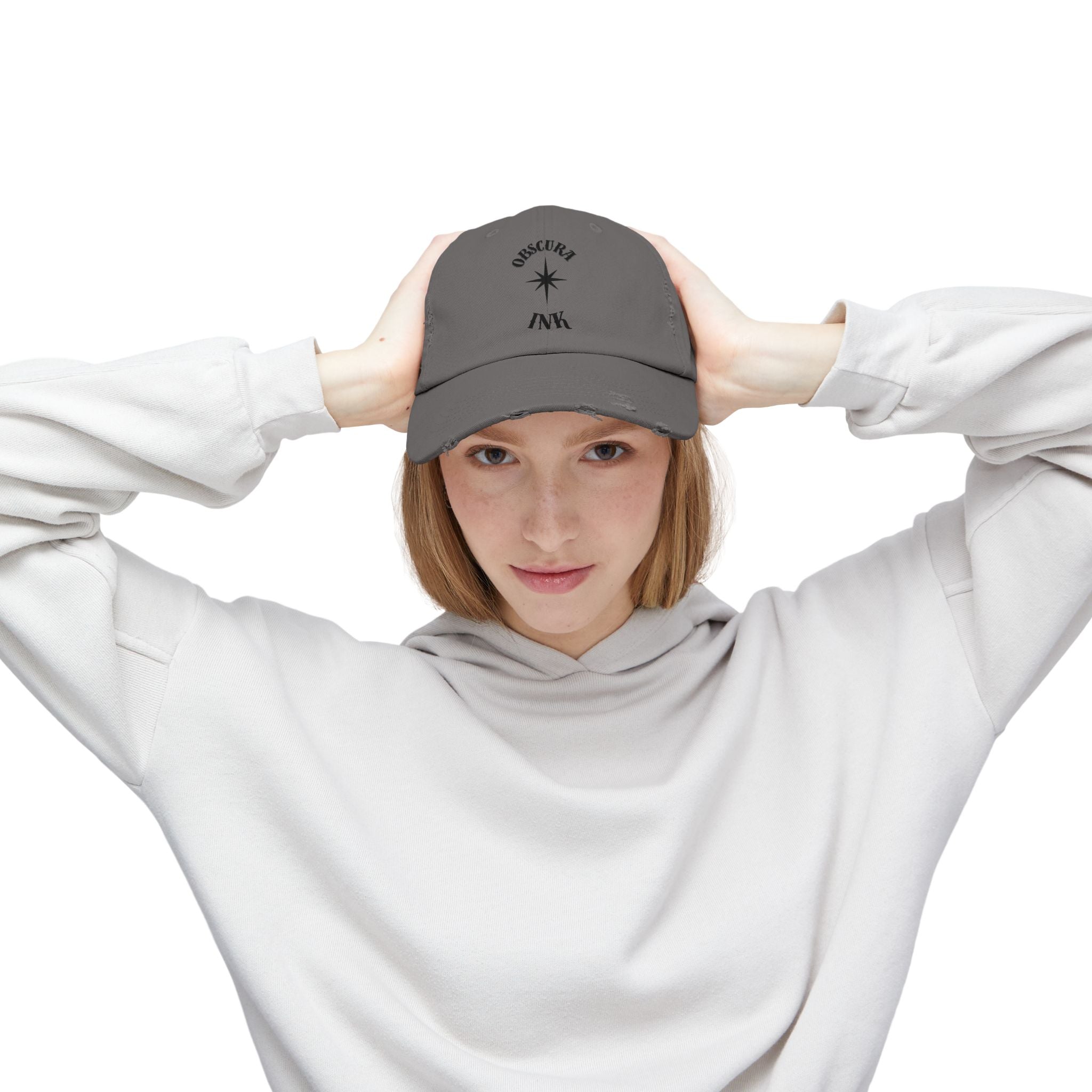 Obscura Ink LOGO ~ Distressed Baseball Cap