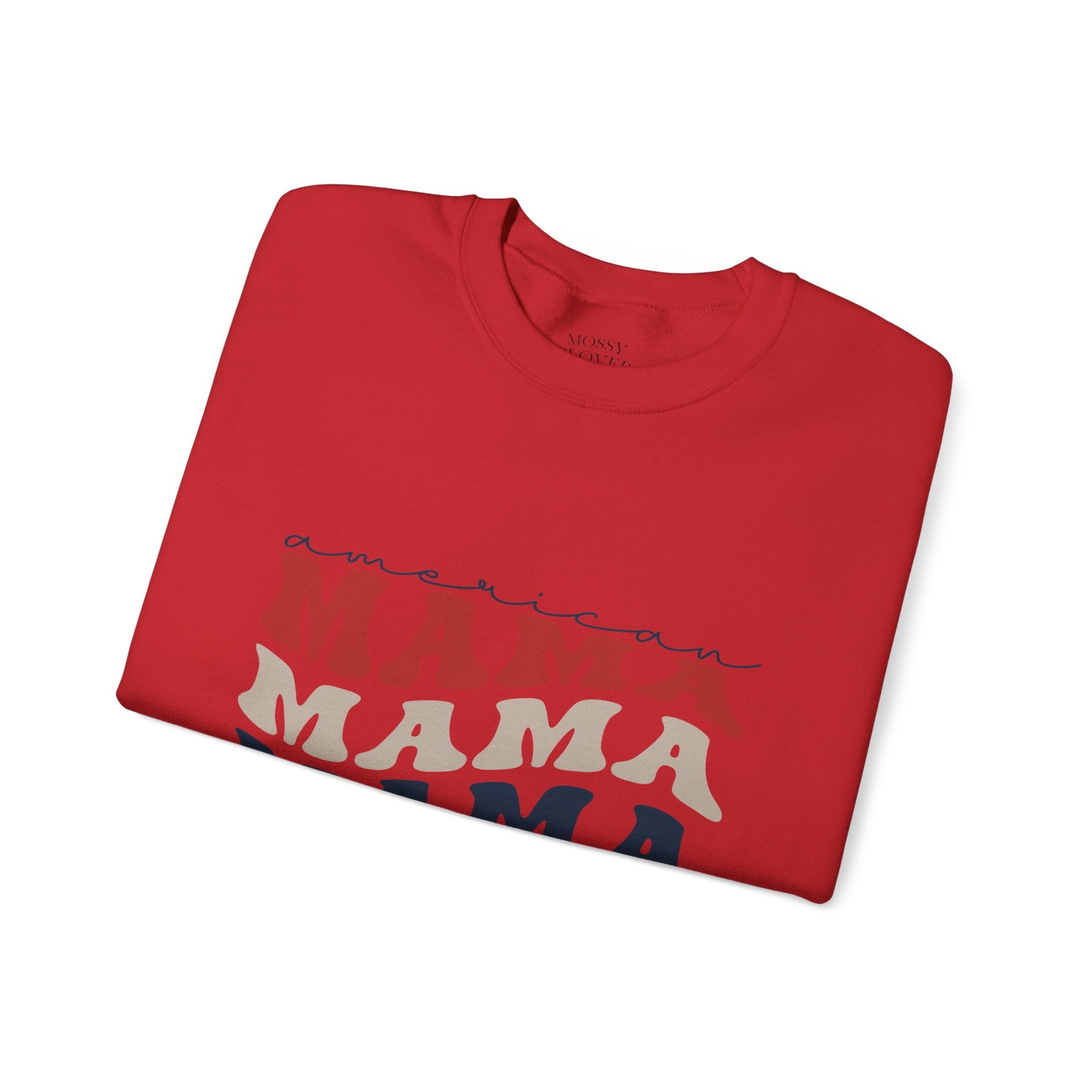 Mama Crewneck Sweatshirt — Vintage American Mama Graphic Pullover
