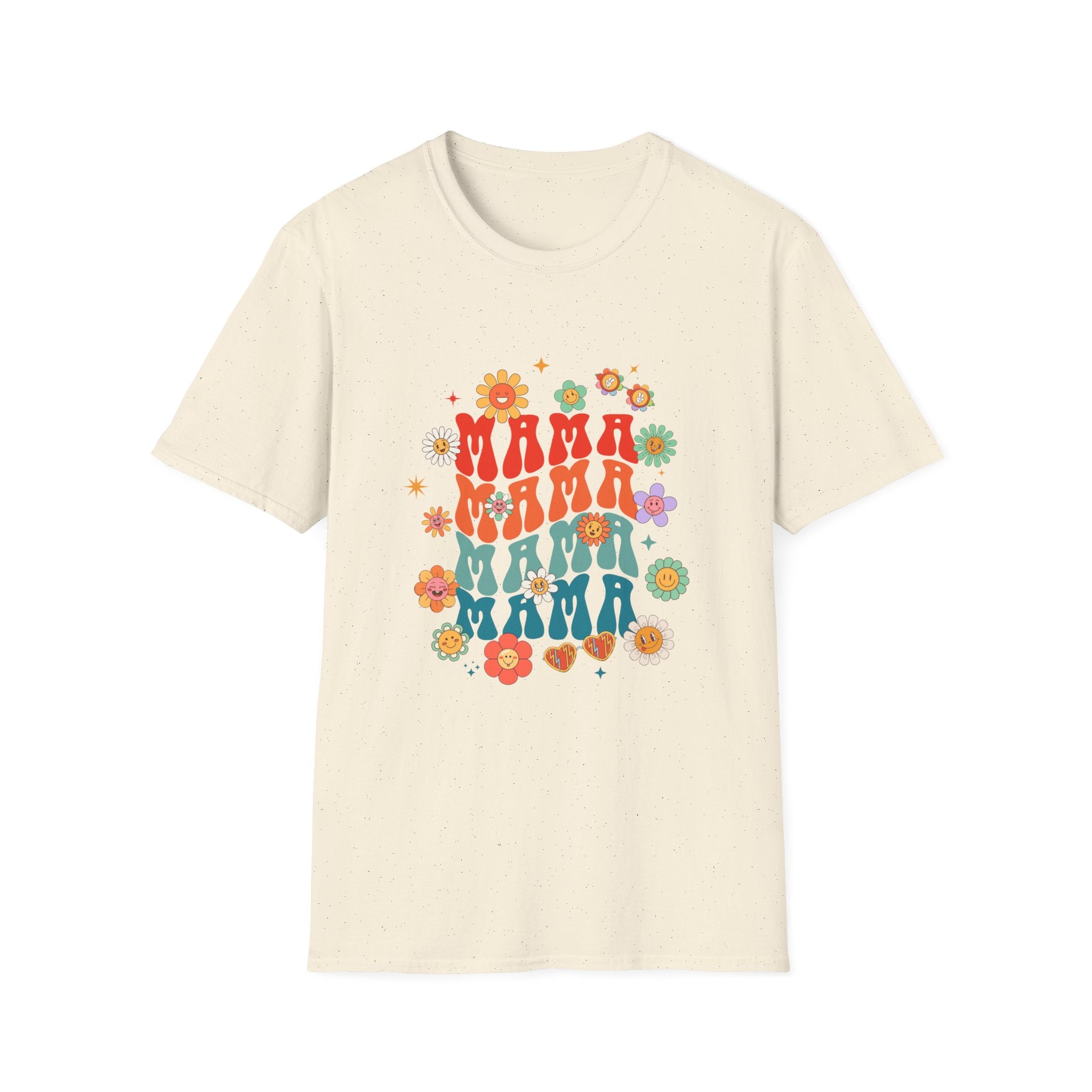 Mama Retro Floral Tee — Vintage 70s-Inspired Mother's Day T-Shirt