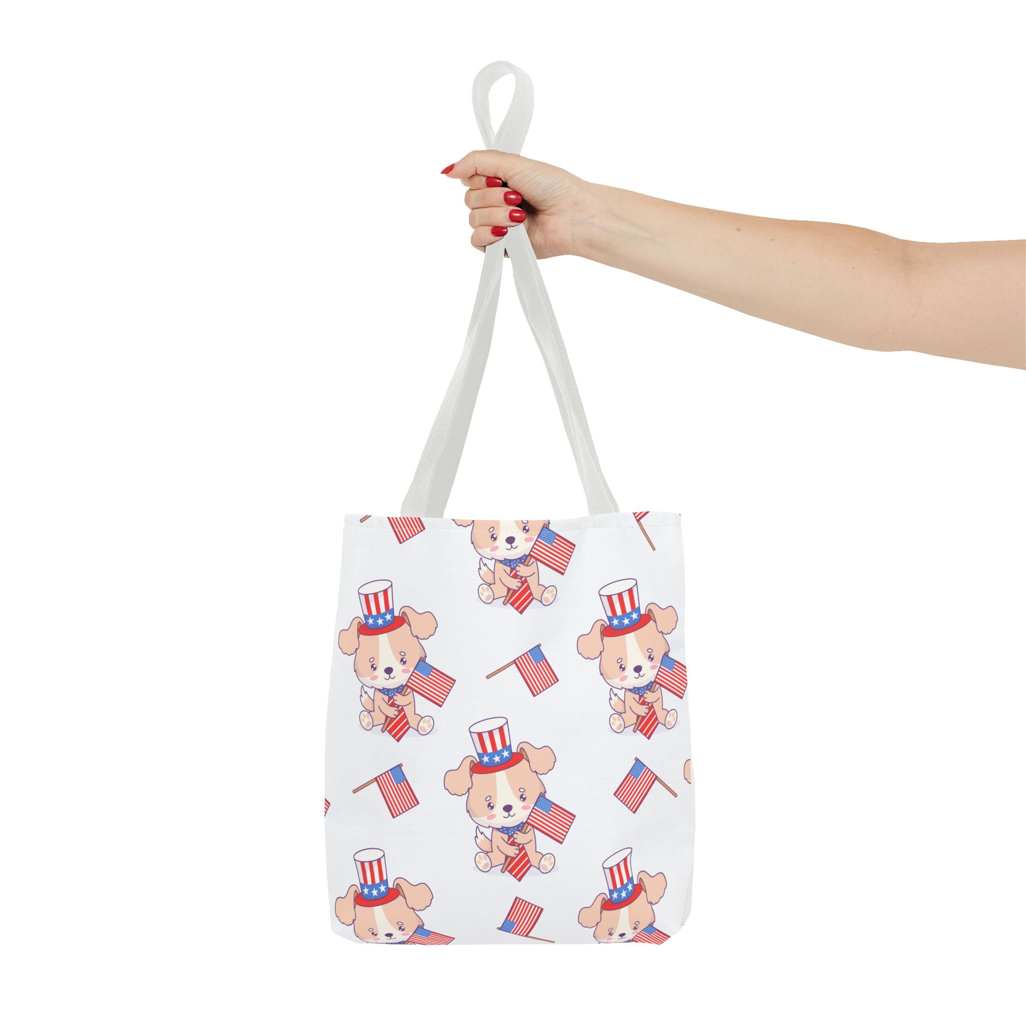 Patriotic Tote Bag - American Flag Eagle Design | Proud Made in America Tote