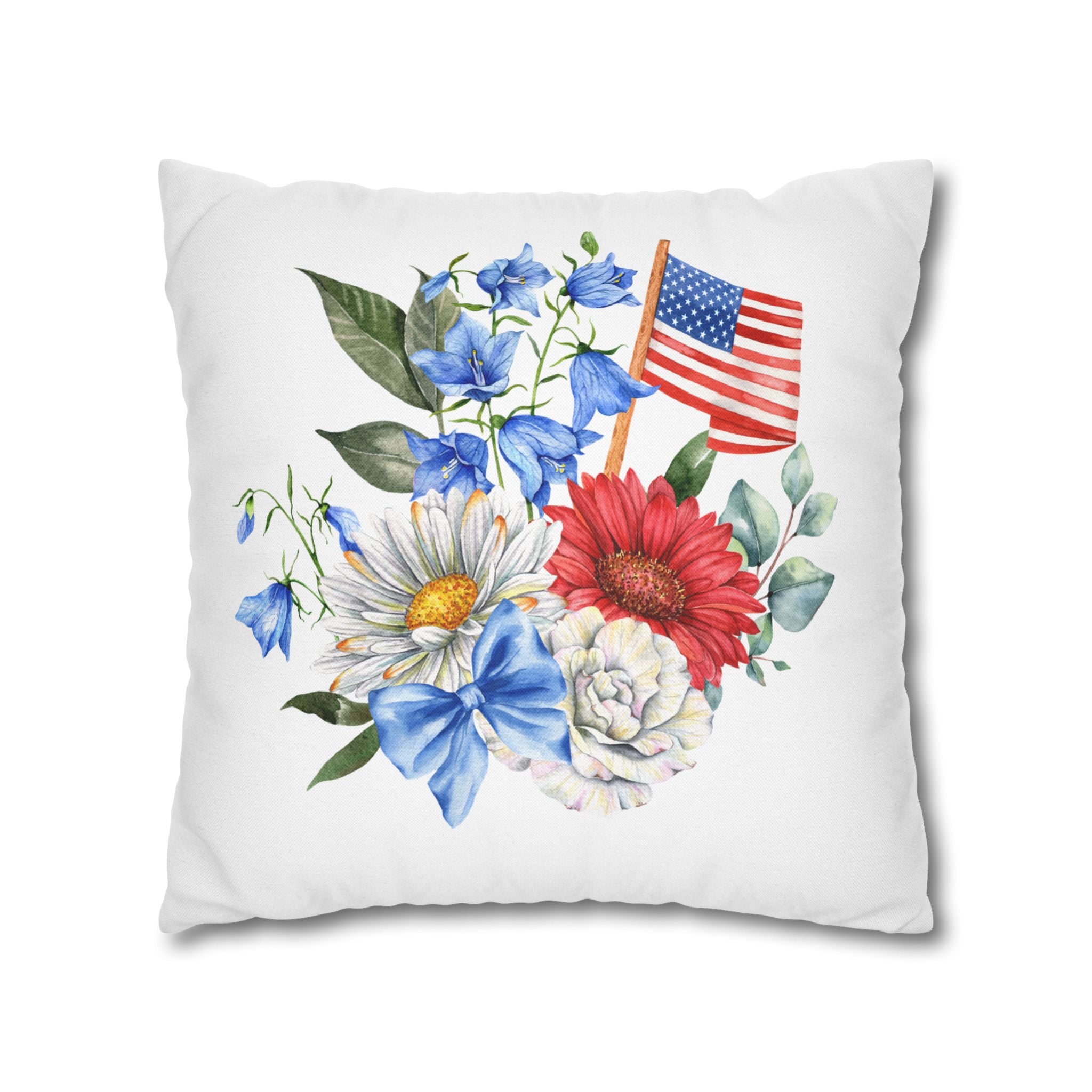 Spun Polyester Square Pillowcase