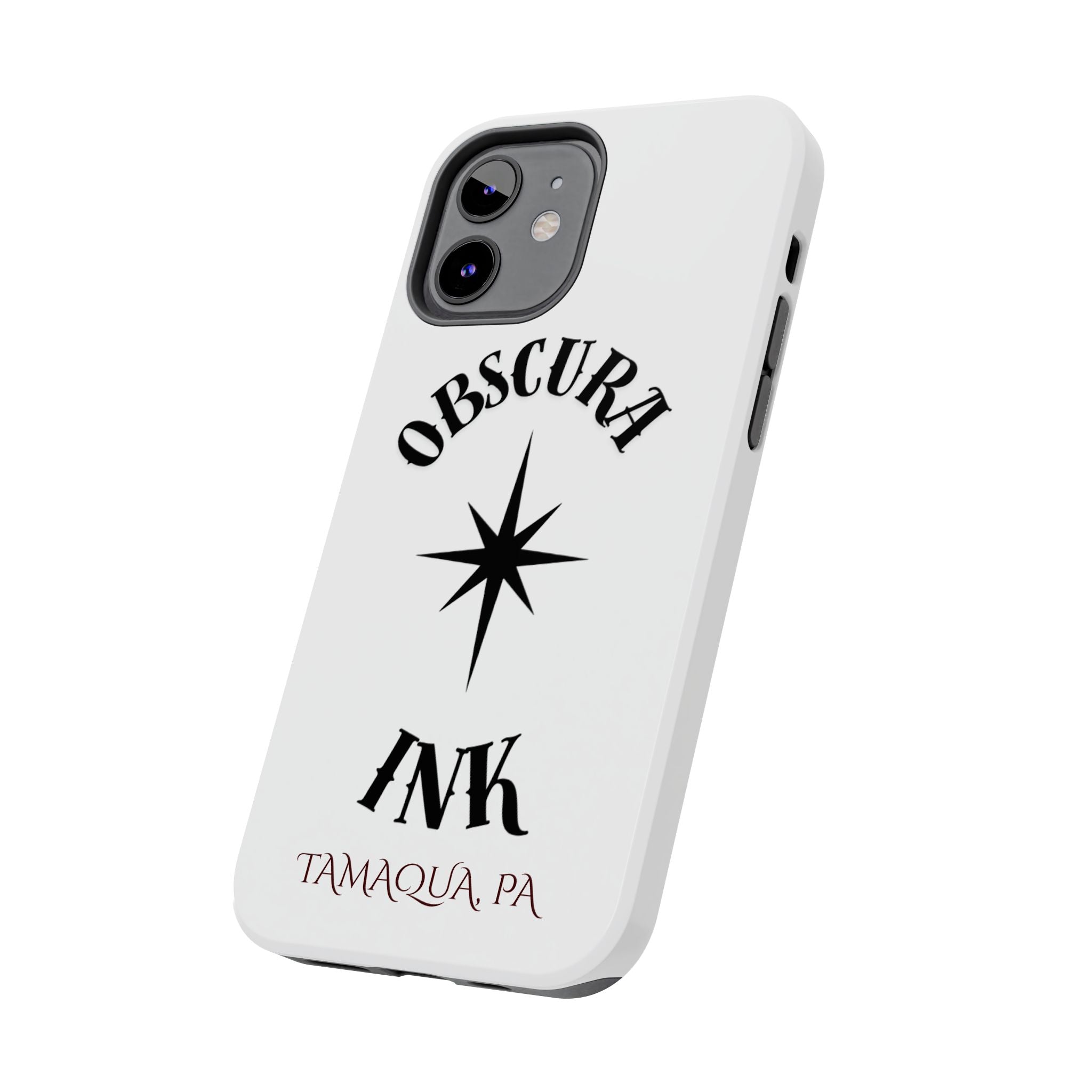 Tough Phone Case — Obscura Ink Compass Design (Tamaqua, PA)