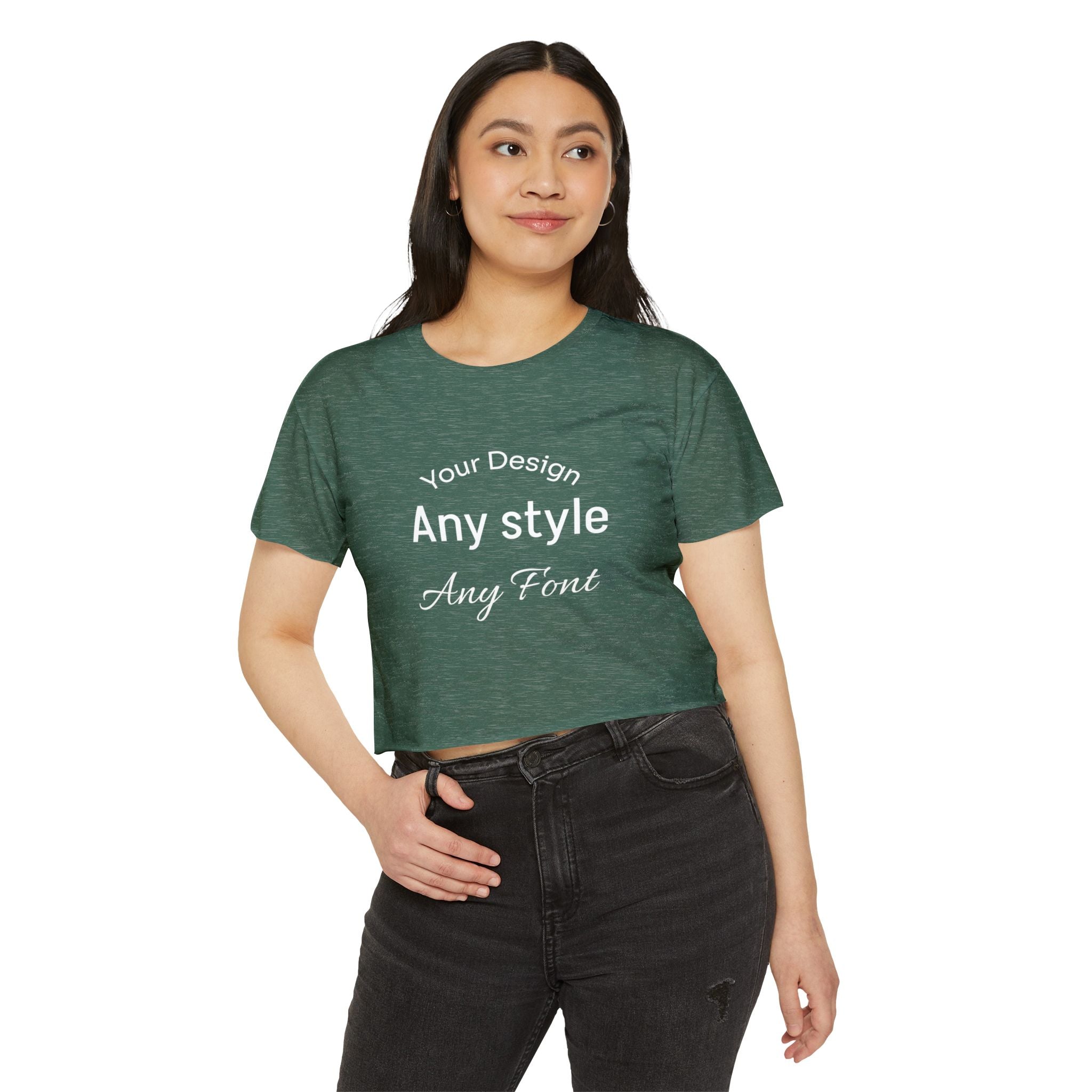 Women's Festival Crop Top — Customizable Graphic Crop Tee