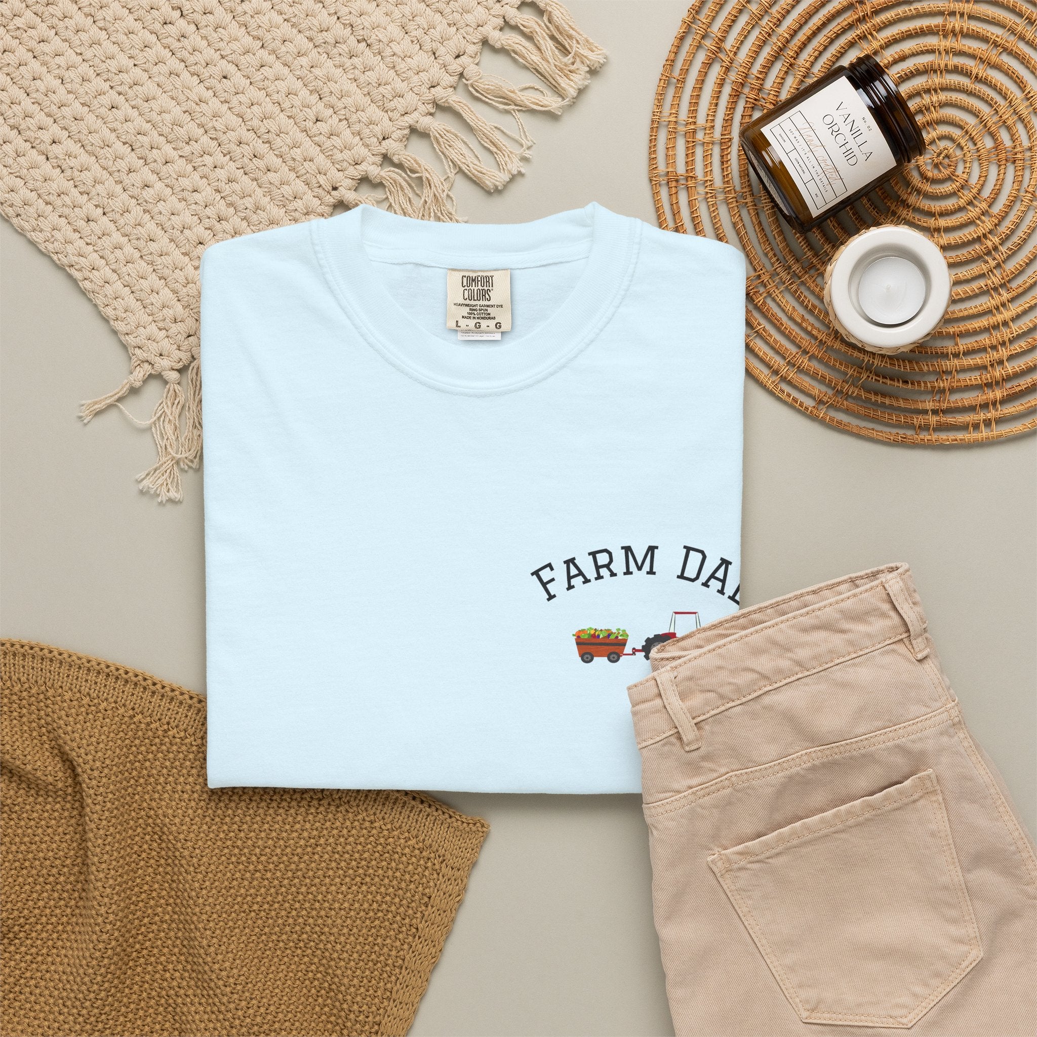 Farmer Dad T-Shirt — Rustic Farm Animals Graphic Tee