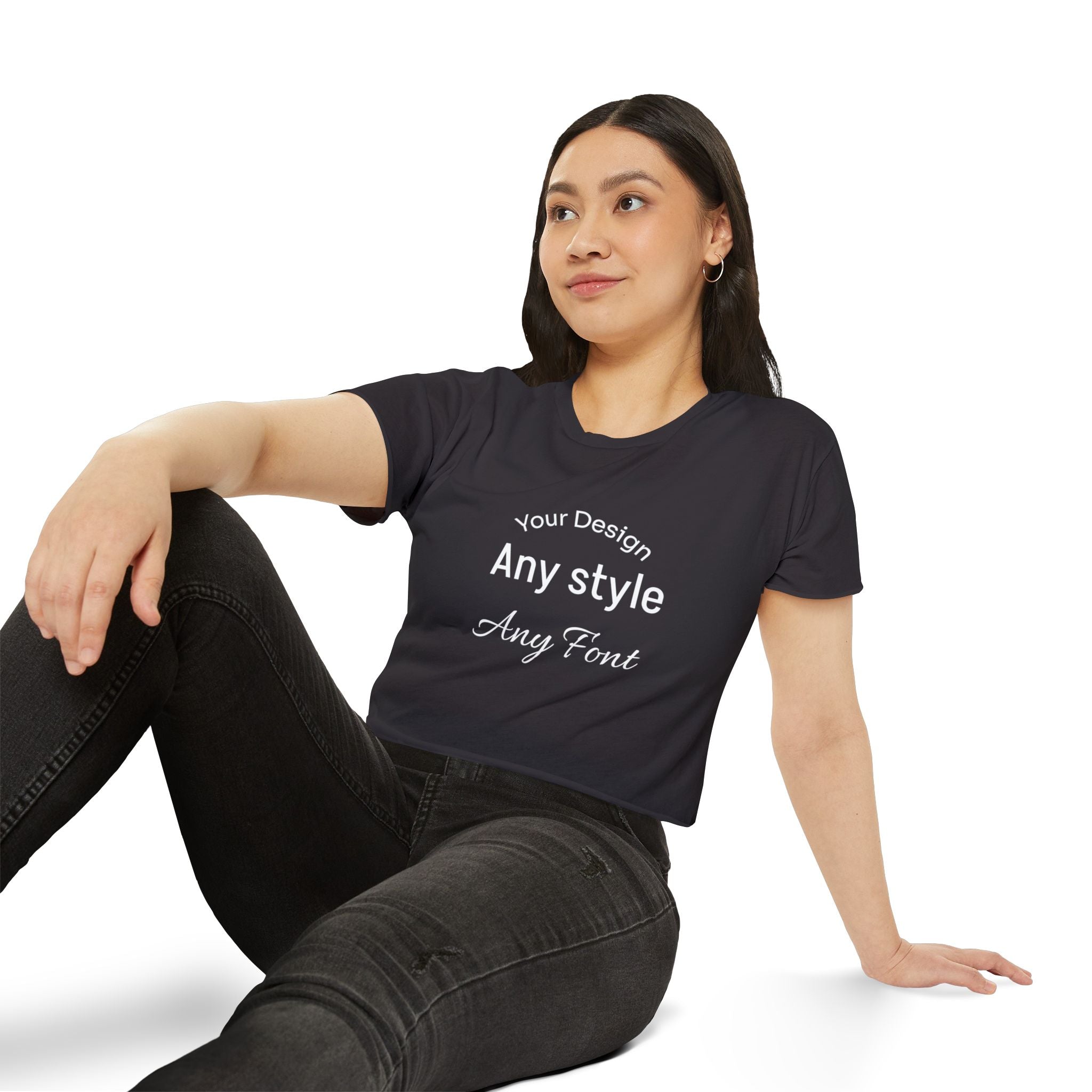 Women's Festival Crop Top — Customizable Graphic Crop Tee