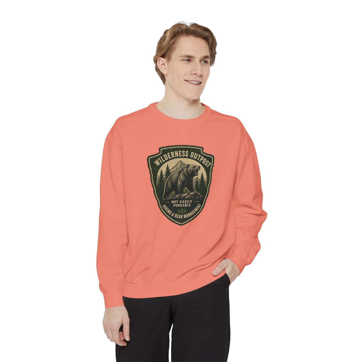 Wilderness Outfitters Bear Patch Sweatshirt — Outdoor Camping Crewneck