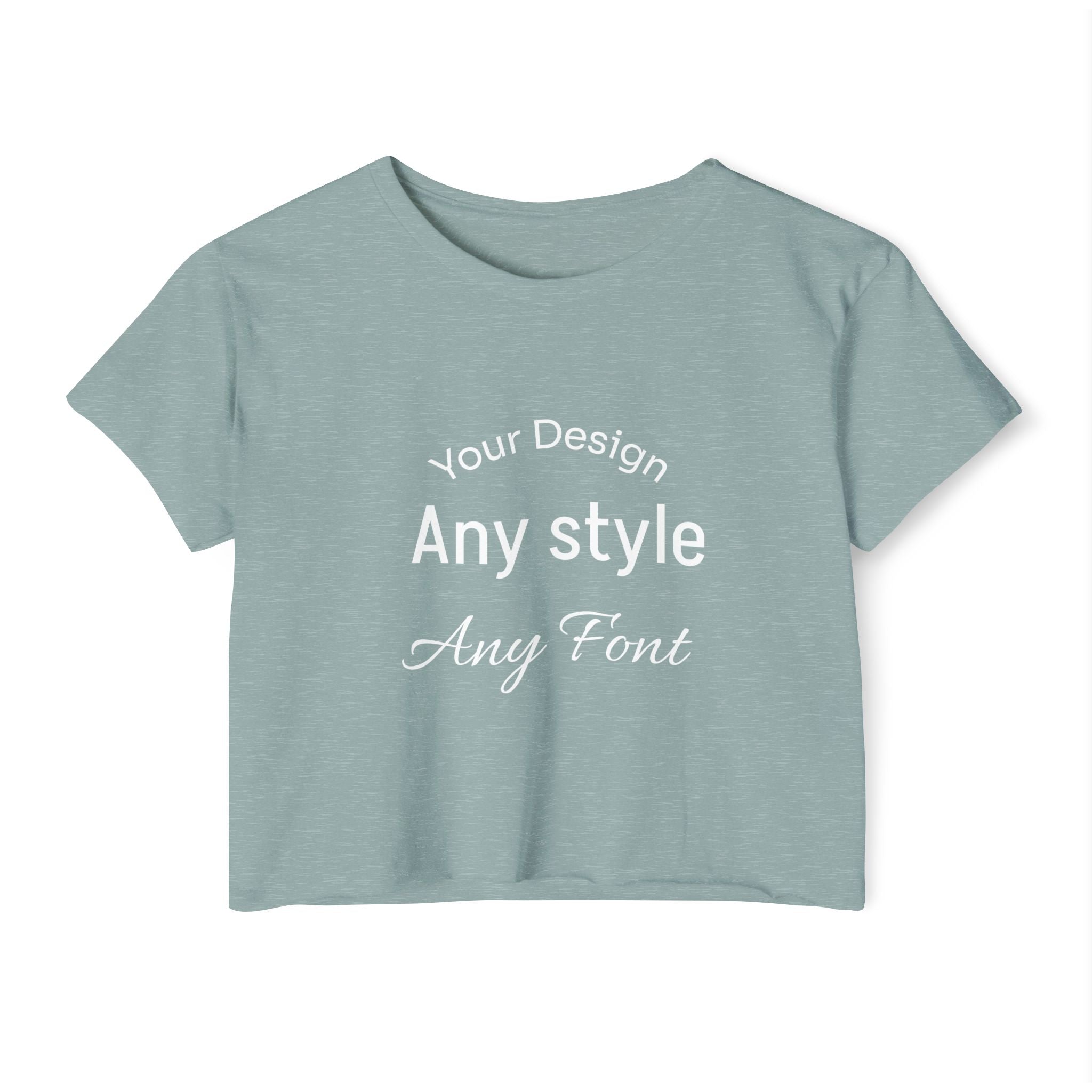 Women's Festival Crop Top — Customizable Graphic Crop Tee