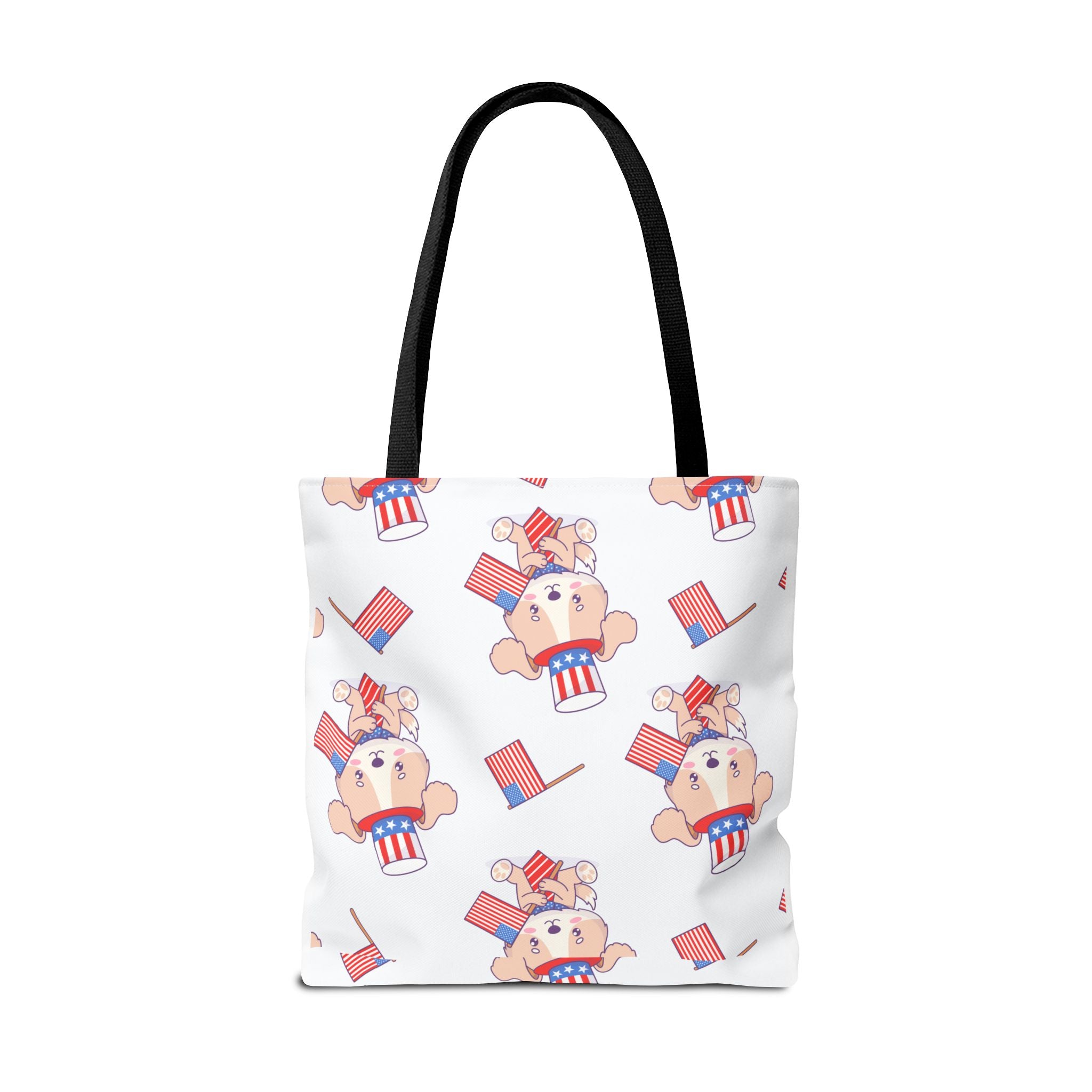 Patriotic Tote Bag - American Flag Eagle Design | Proud Made in America Tote