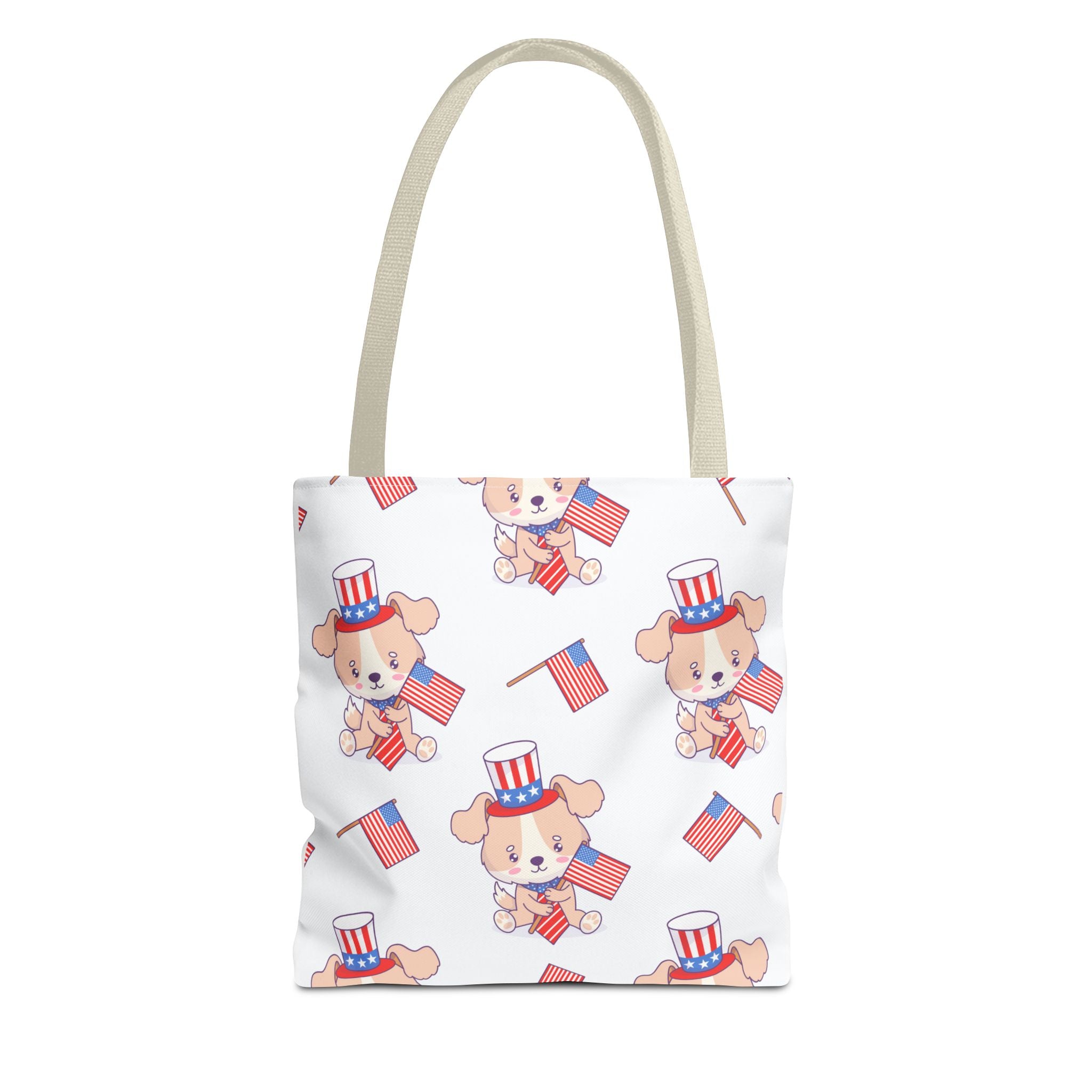 Patriotic Tote Bag - American Flag Eagle Design | Proud Made in America Tote