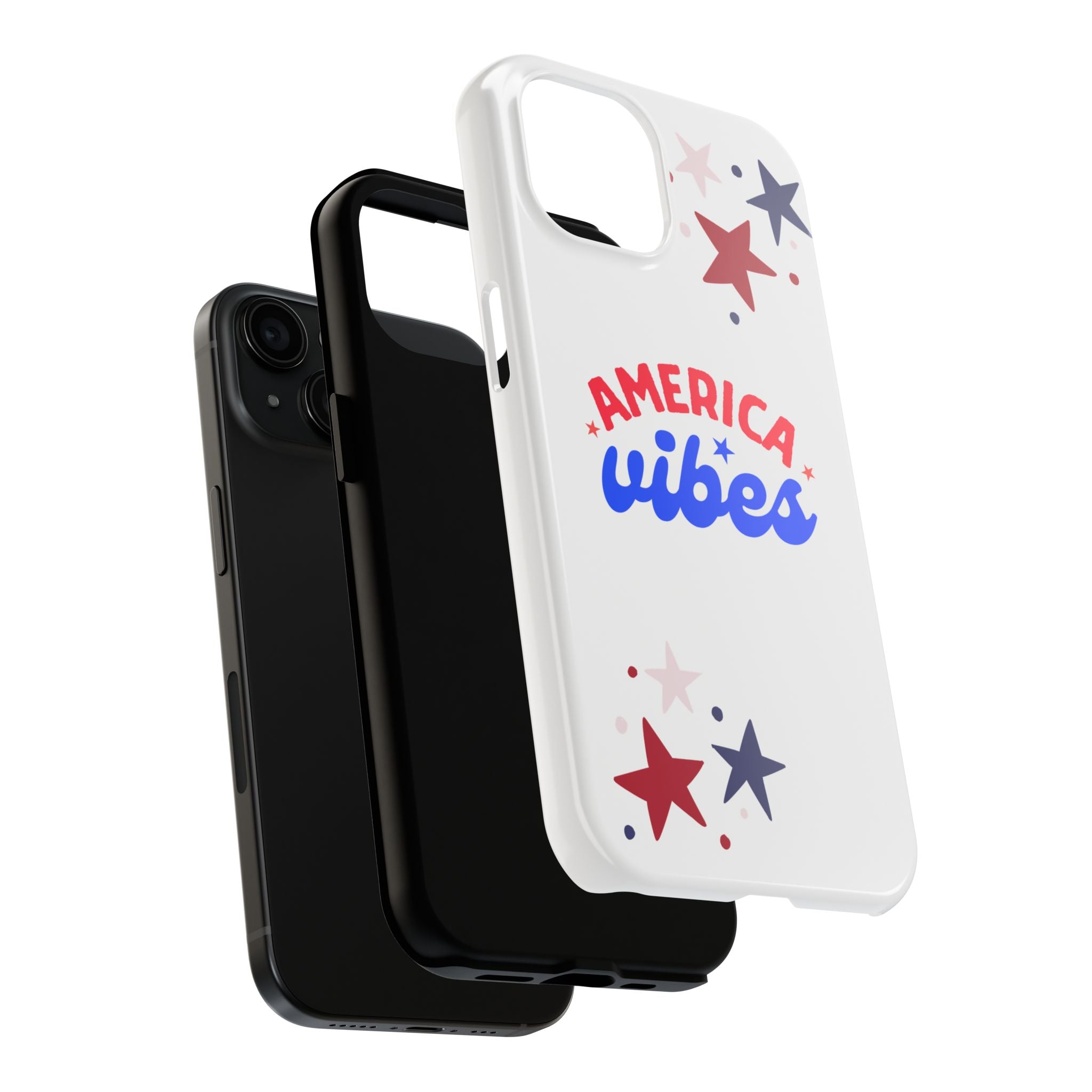 America Vibes Tough Phone Case — Patriotic Red White Blue Stars iPhone Case