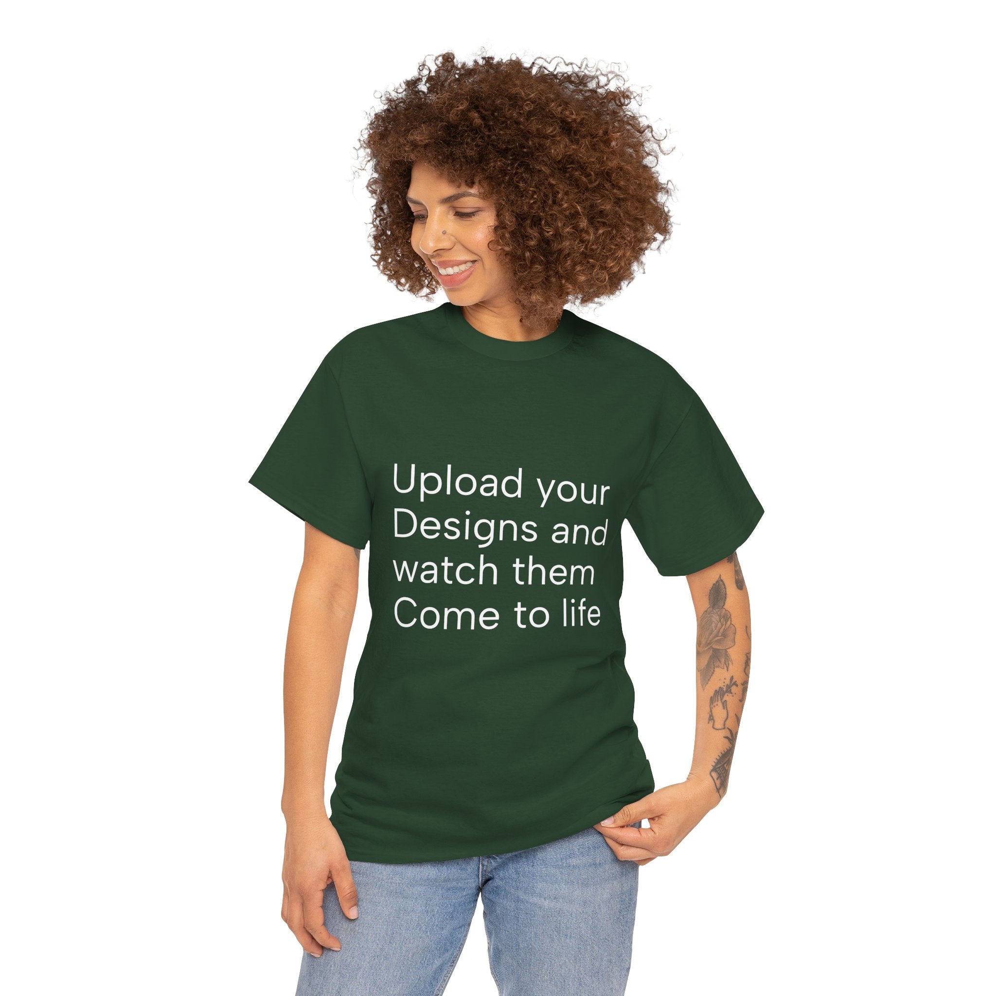 Customizable T‑Shirt – "Upload Your Designs and Watch Them Come to Life"