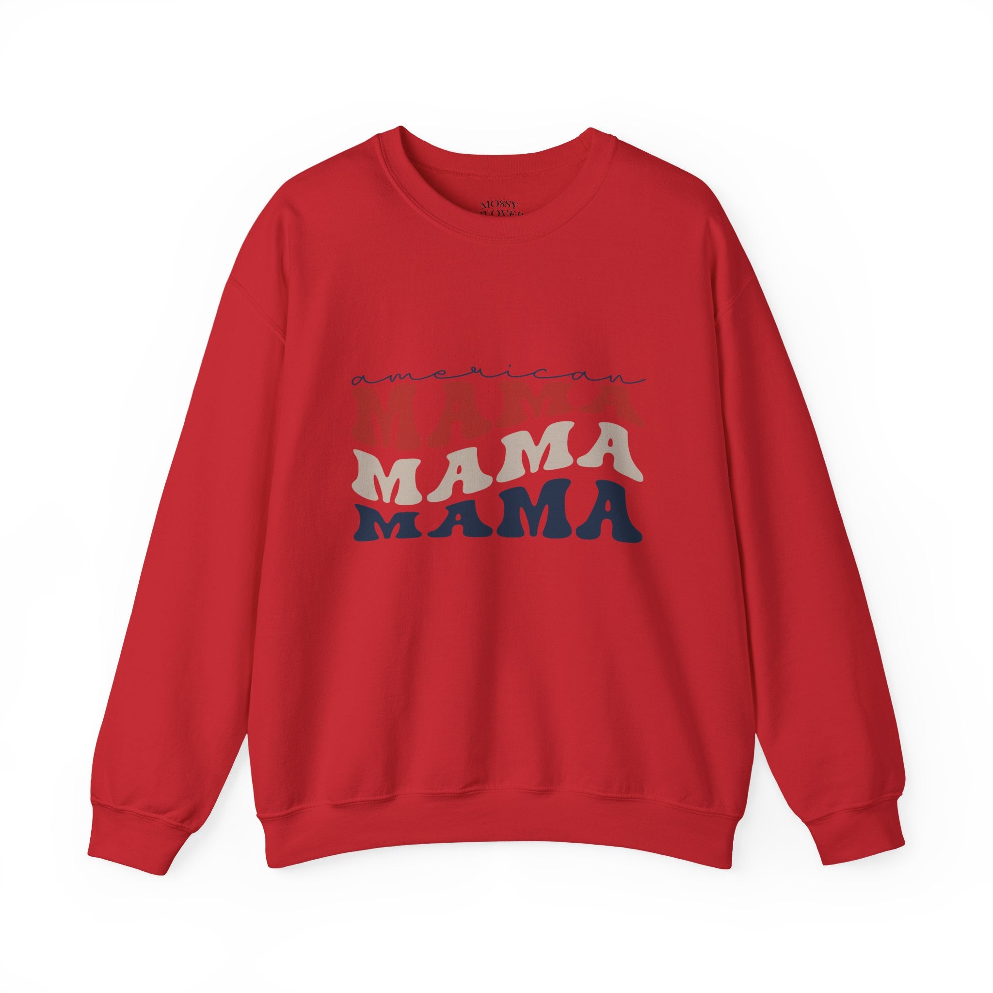 Mama Crewneck Sweatshirt — Vintage American Mama Graphic Pullover
