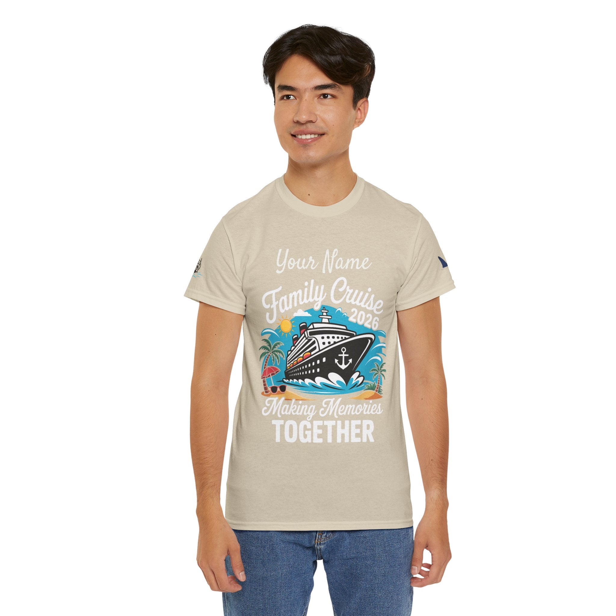 Family Cruise T‑Shirt — Customizable 'Making Memories Together' Cruise Vacation Tee