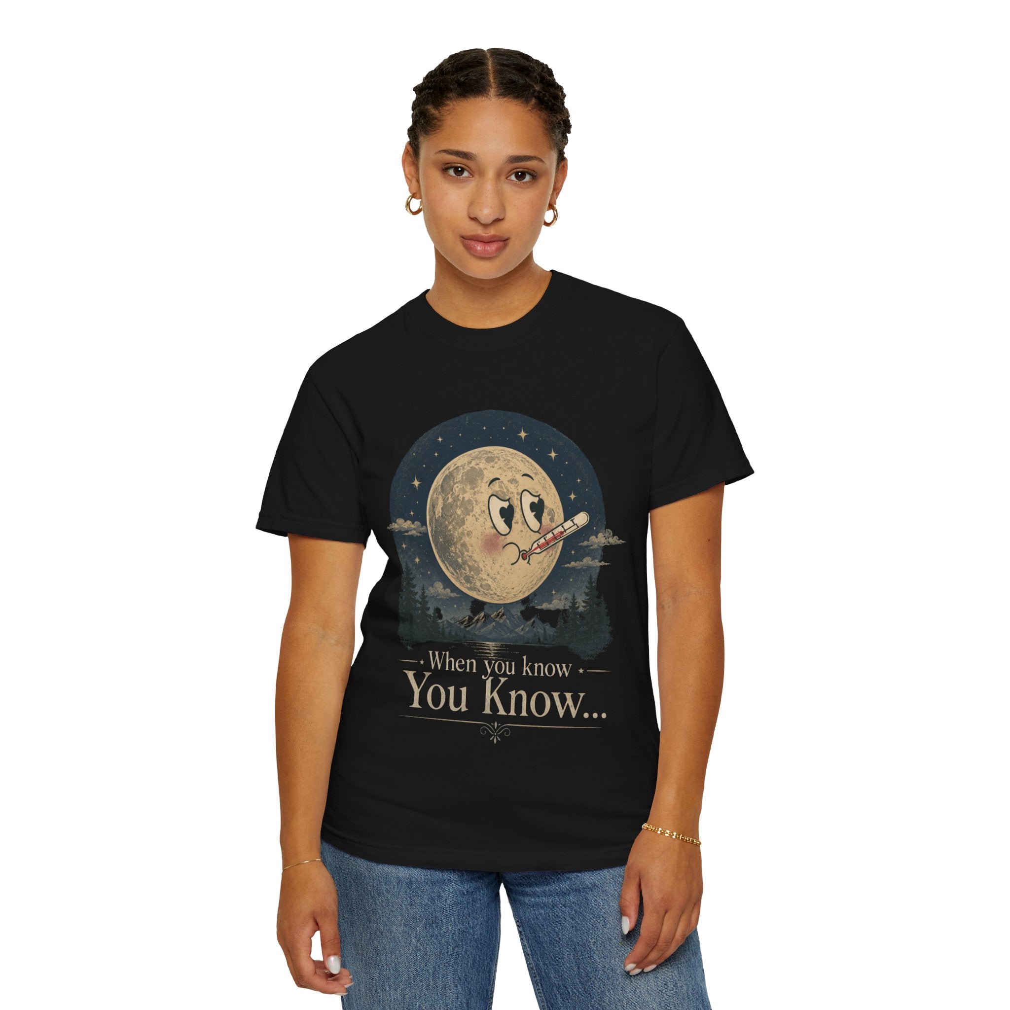 Moonlit Retro Tee — 'When You Know... You Know' Graphic T-Shirt