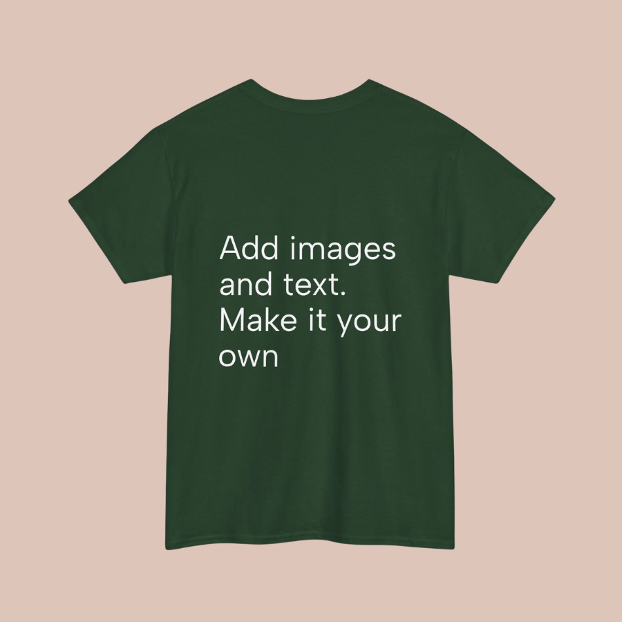 Customizable T‑Shirt – "Upload Your Designs and Watch Them Come to Life"