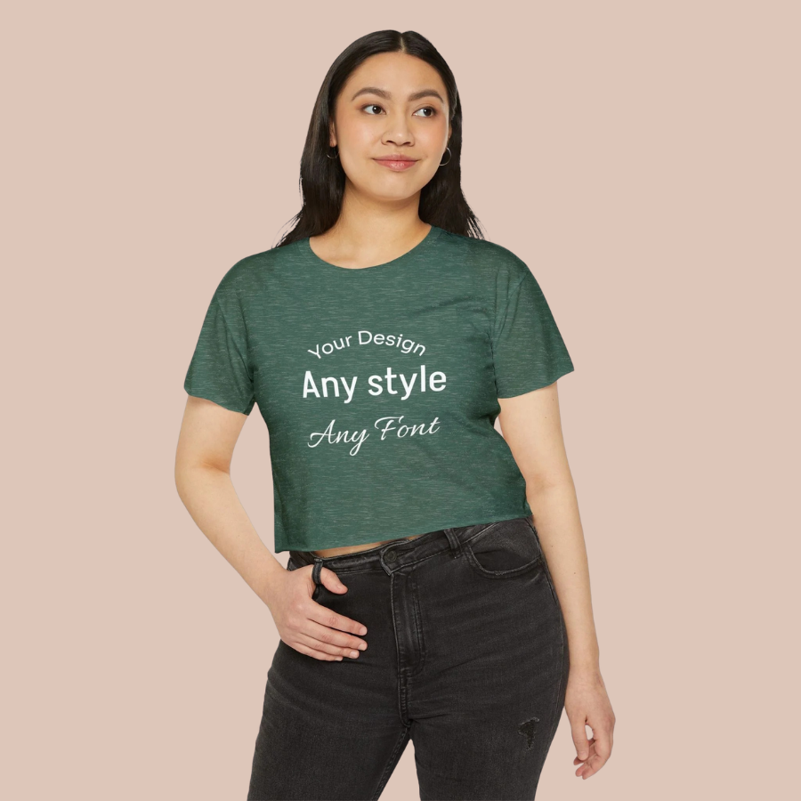 Women's Festival Crop Top — Customizable Graphic Crop Tee