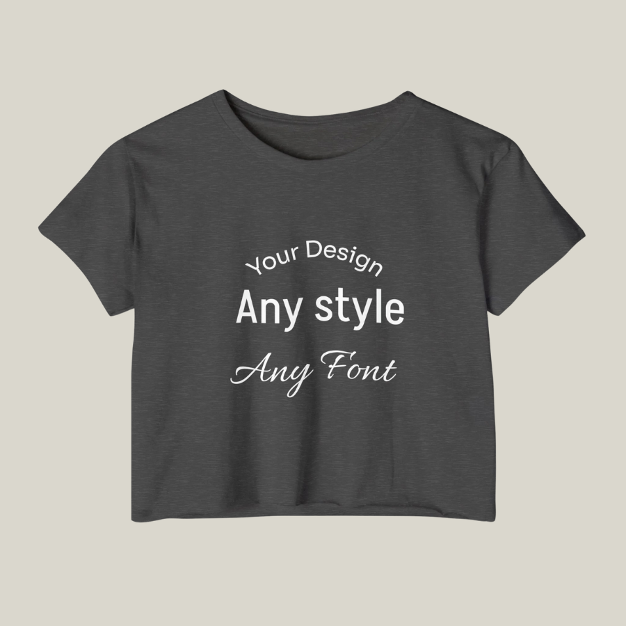 Women's Festival Crop Top — Customizable Graphic Crop Tee