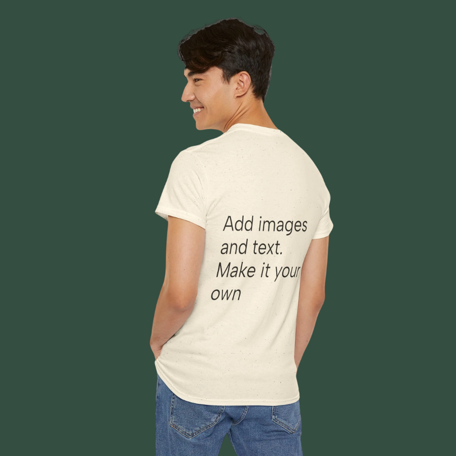 Customizable T‑Shirt – "Upload Your Designs and Watch Them Come to Life"