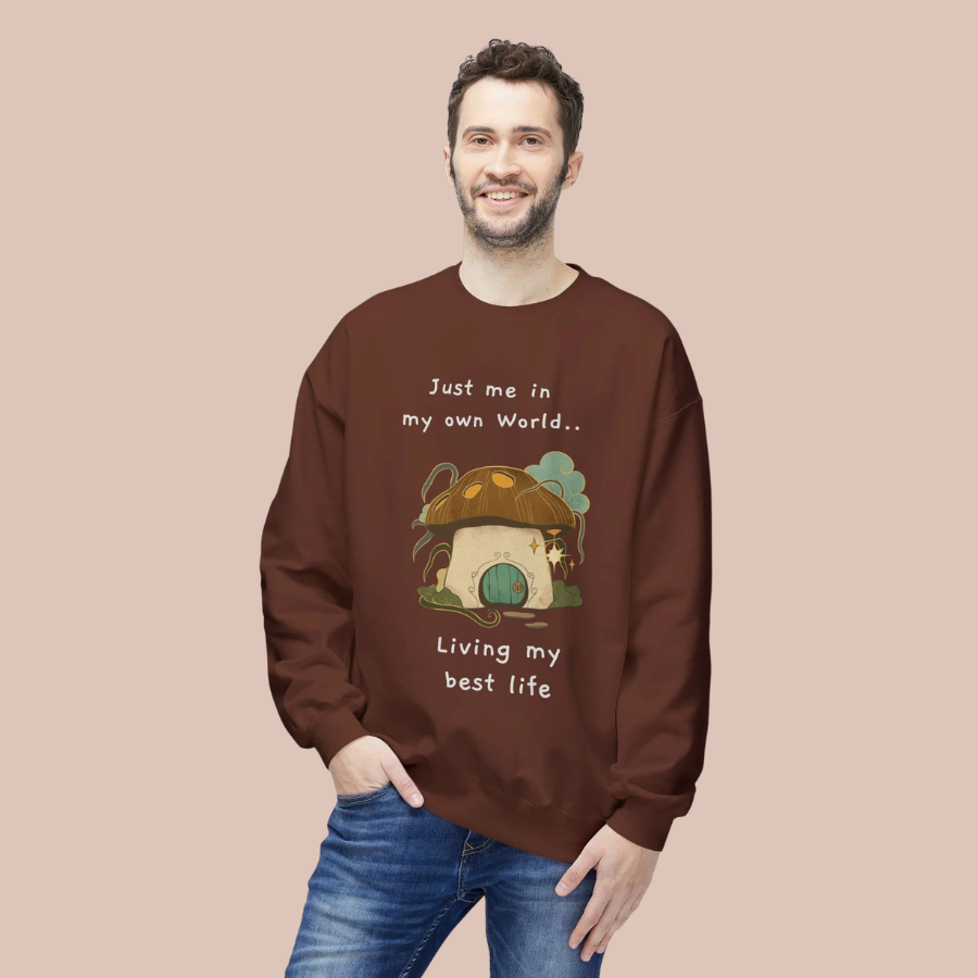 Cozy Mushroom House Sweatshirt — Crewneck