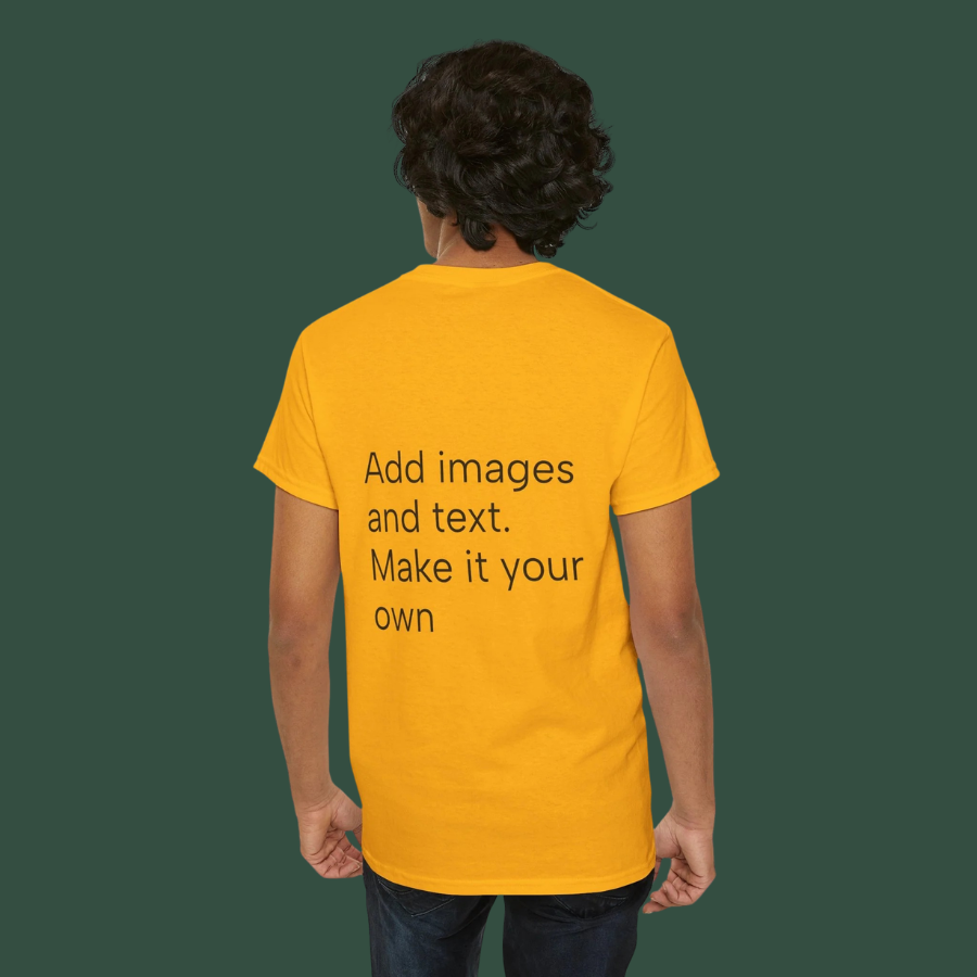 Customizable T‑Shirt – "Upload Your Designs and Watch Them Come to Life"