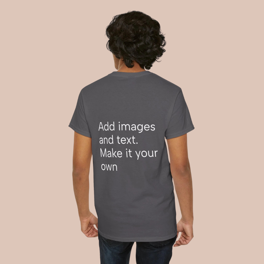 Customizable T‑Shirt – "Upload Your Designs and Watch Them Come to Life"