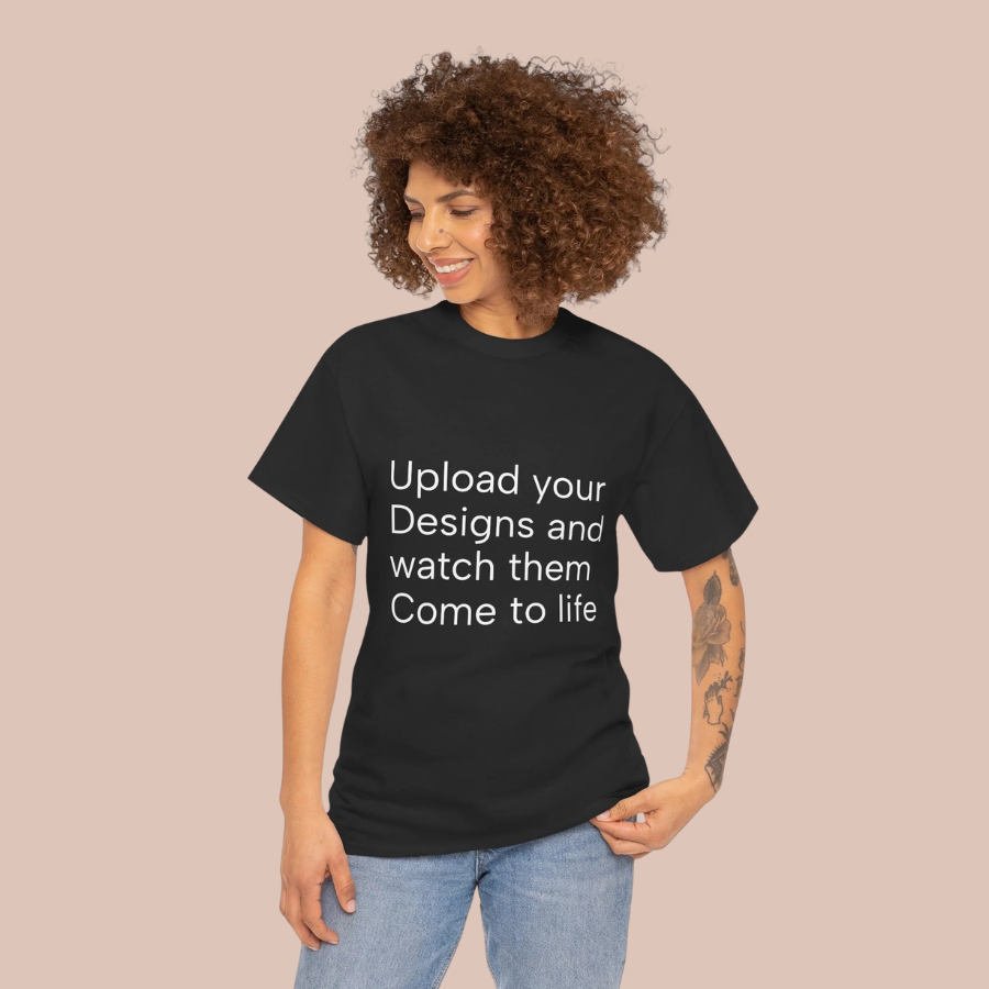 Customizable T‑Shirt – "Upload Your Designs and Watch Them Come to Life"