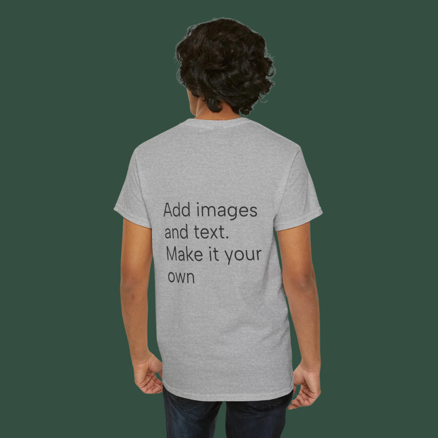 Customizable T‑Shirt – "Upload Your Designs and Watch Them Come to Life"