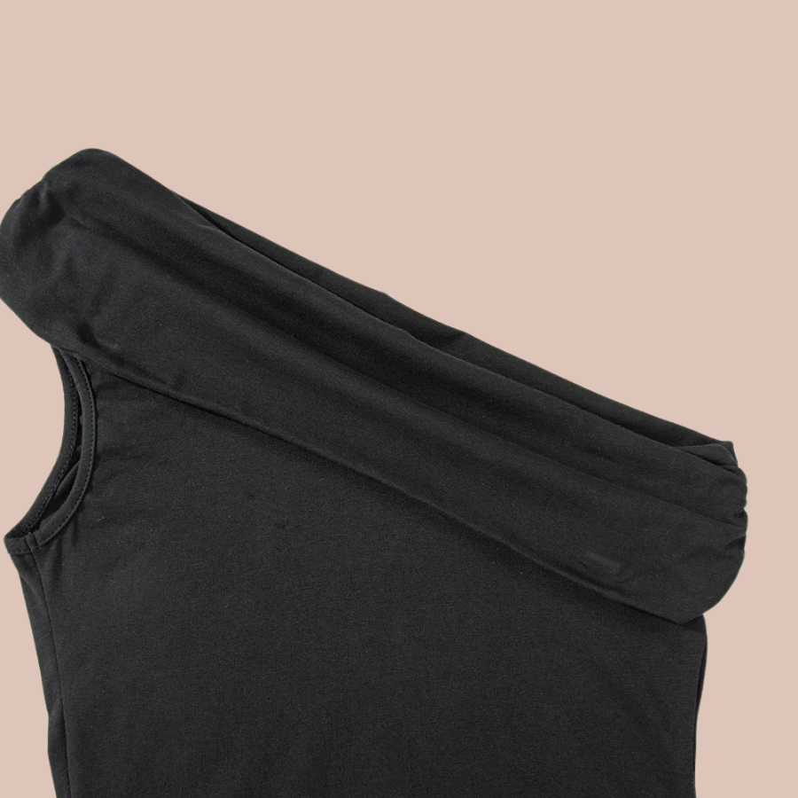 The Noir One-Shoulder Bodysuit