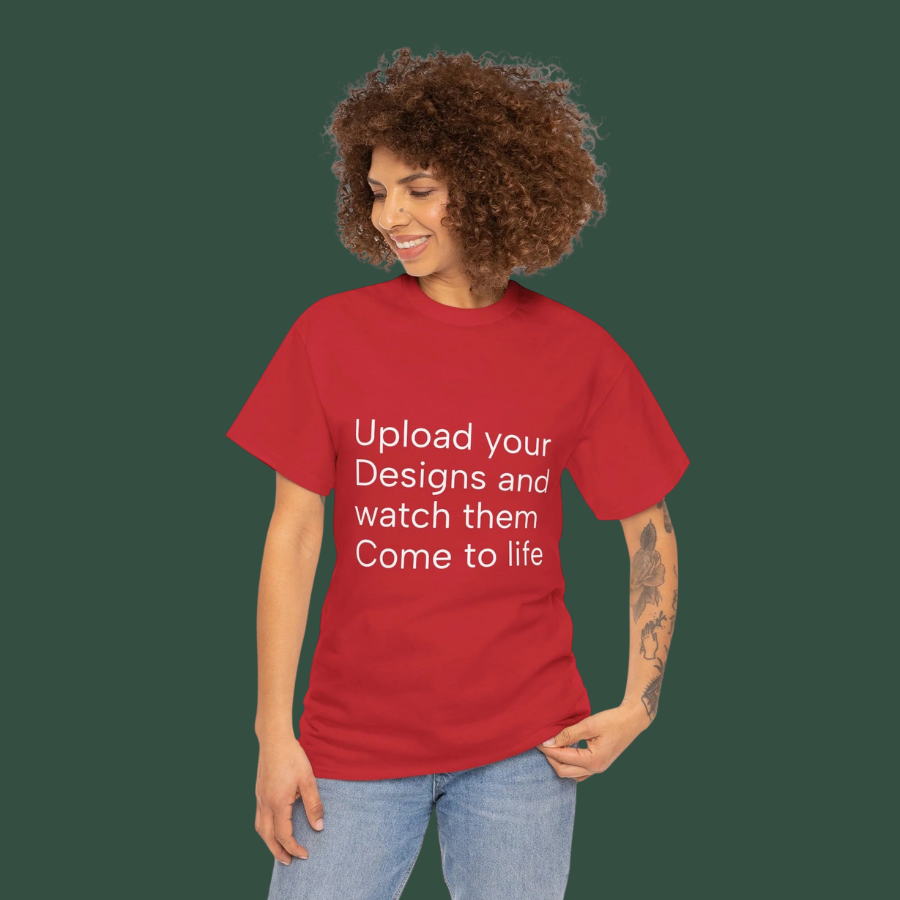 Customizable T‑Shirt – "Upload Your Designs and Watch Them Come to Life"