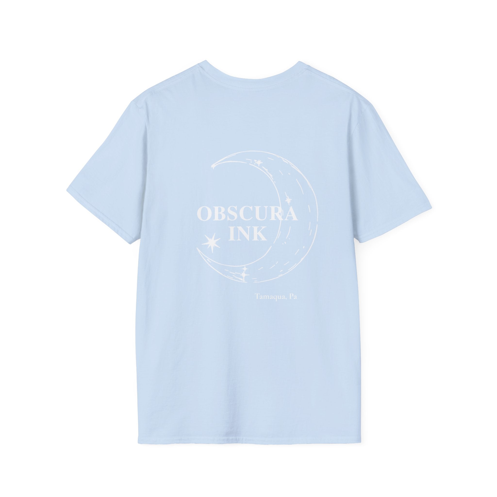 Moon logo ~ Obscura Ink Signature Tee ~ Back