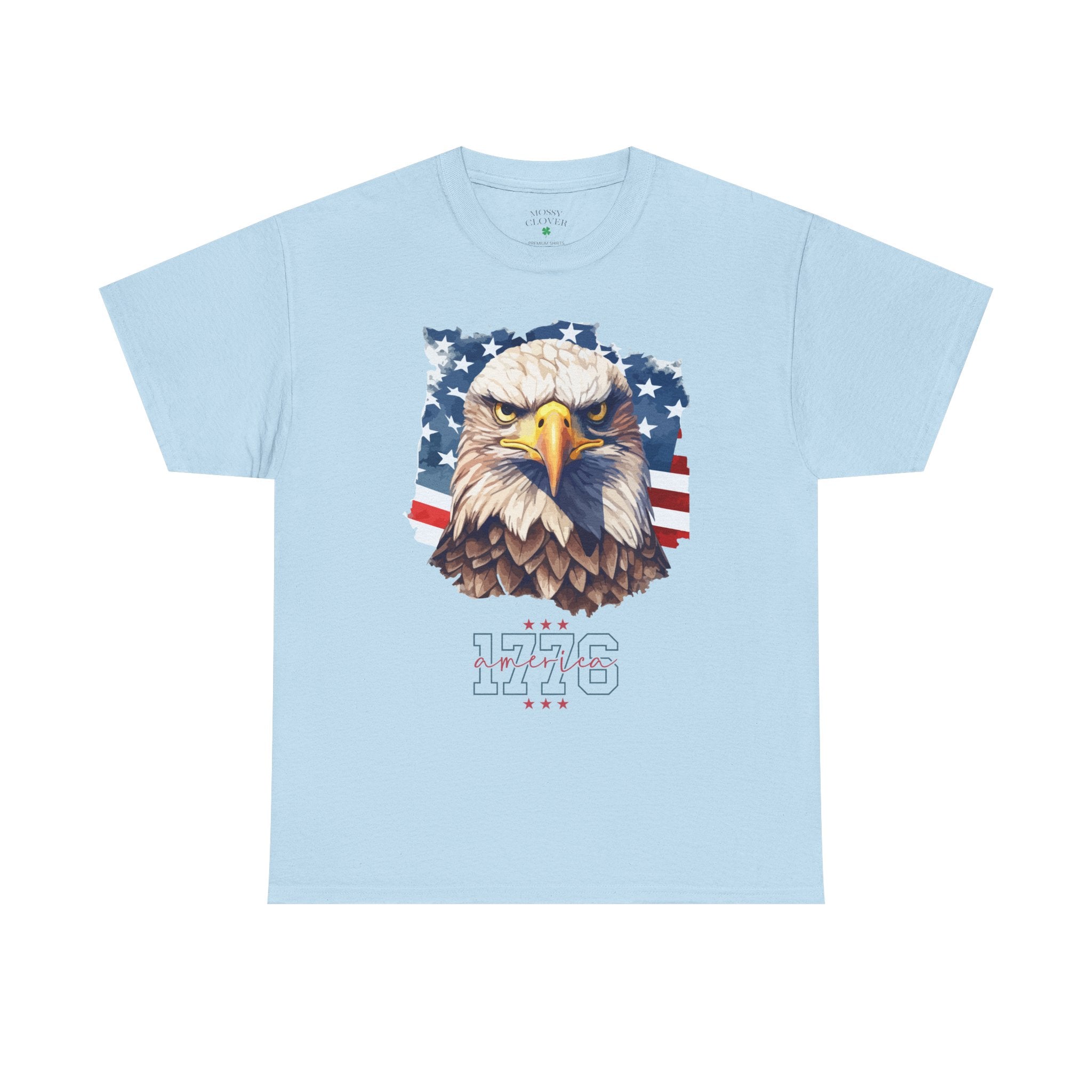 Patriotic Eagle T-Shirt - '1776' American Flag Graphic Tee
