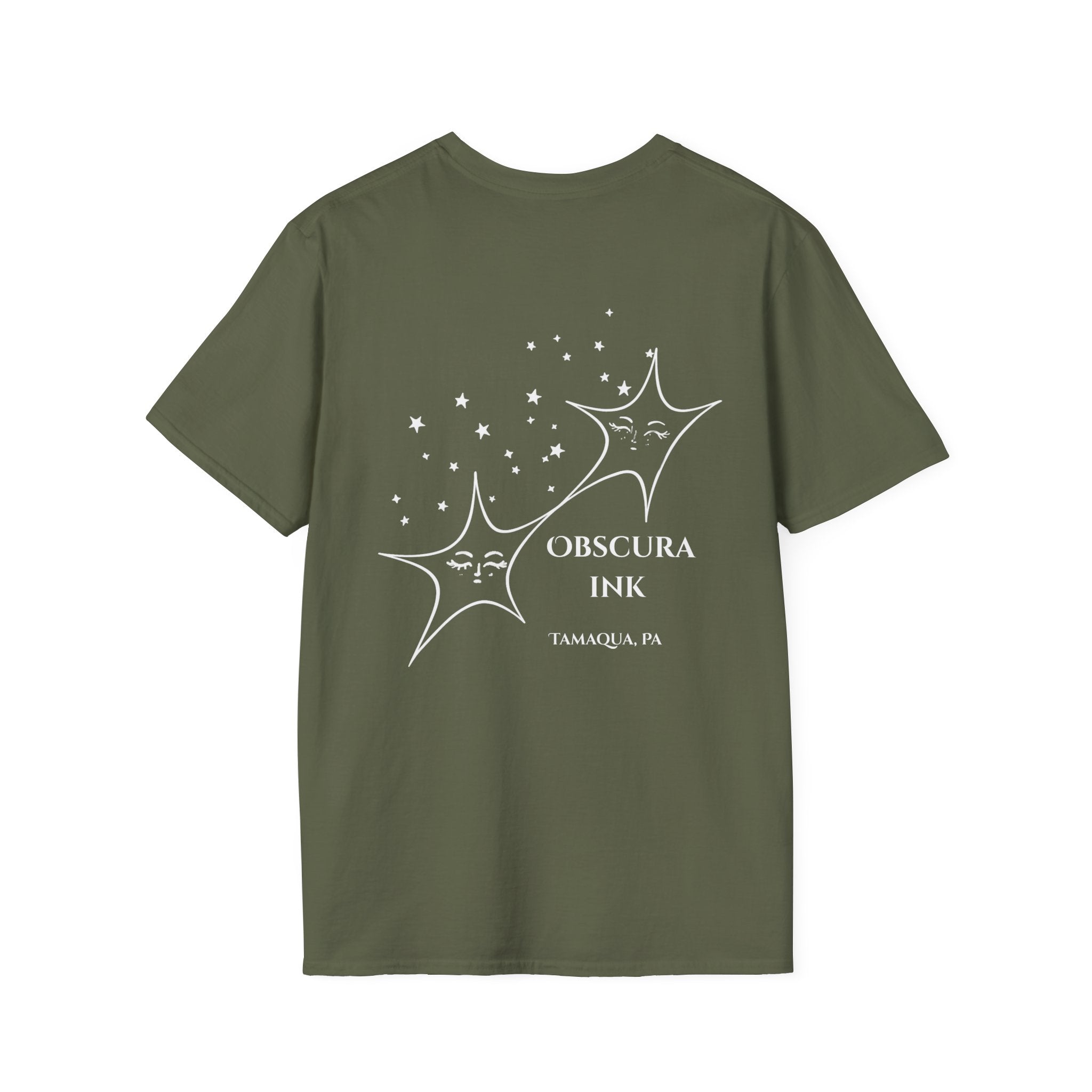 Stars logo ~ Back ~ Obscura Ink Signature Tee
