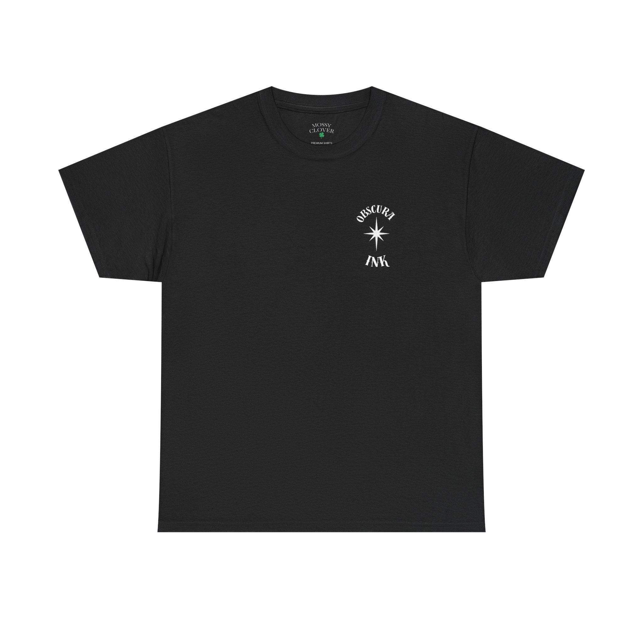 Skull Hourglass Tee — Gothic Skull Backprint Graphic T-Shirt